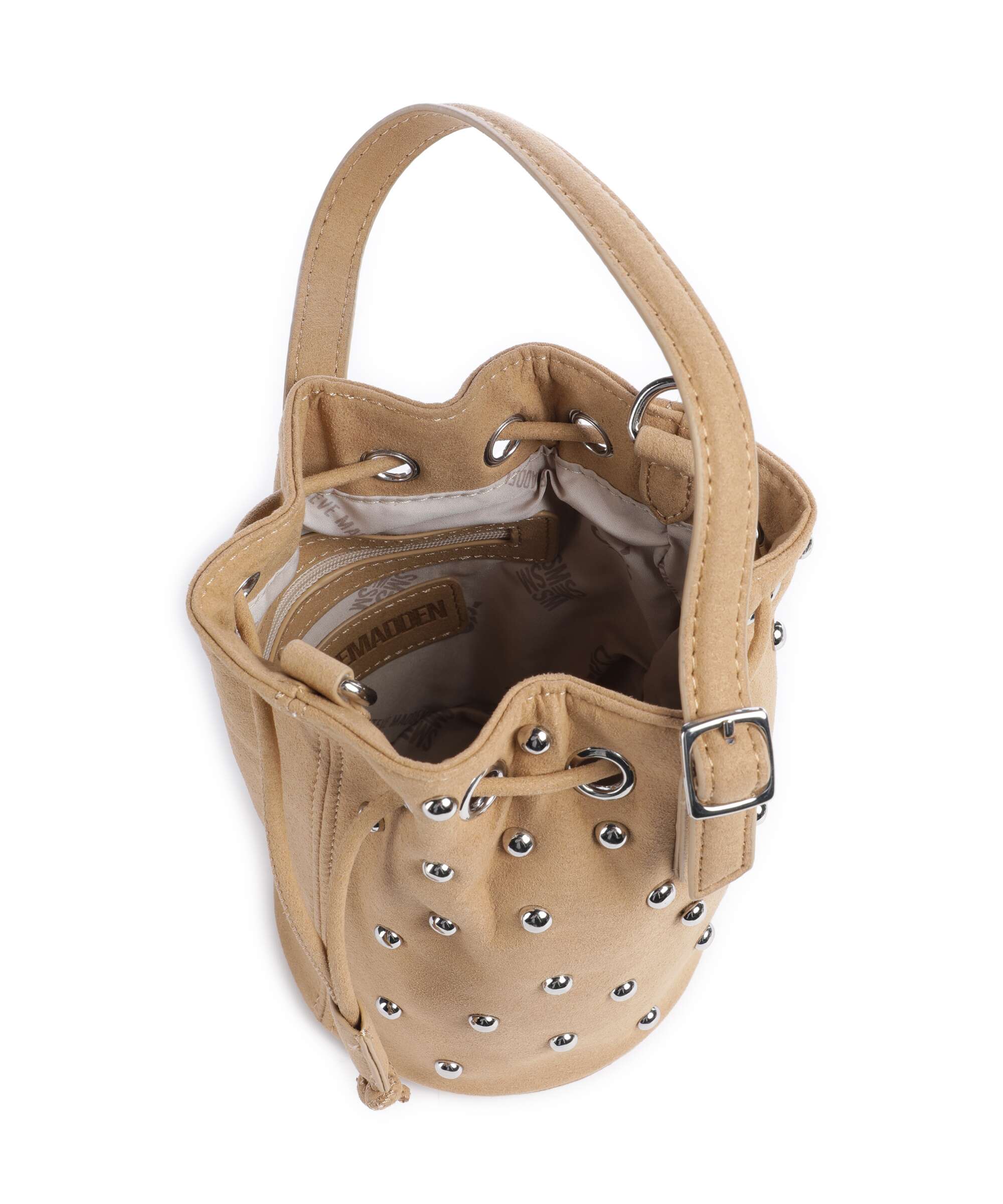 Steve Madden BSUNRAY Bucket bag tan/silver - Image 6