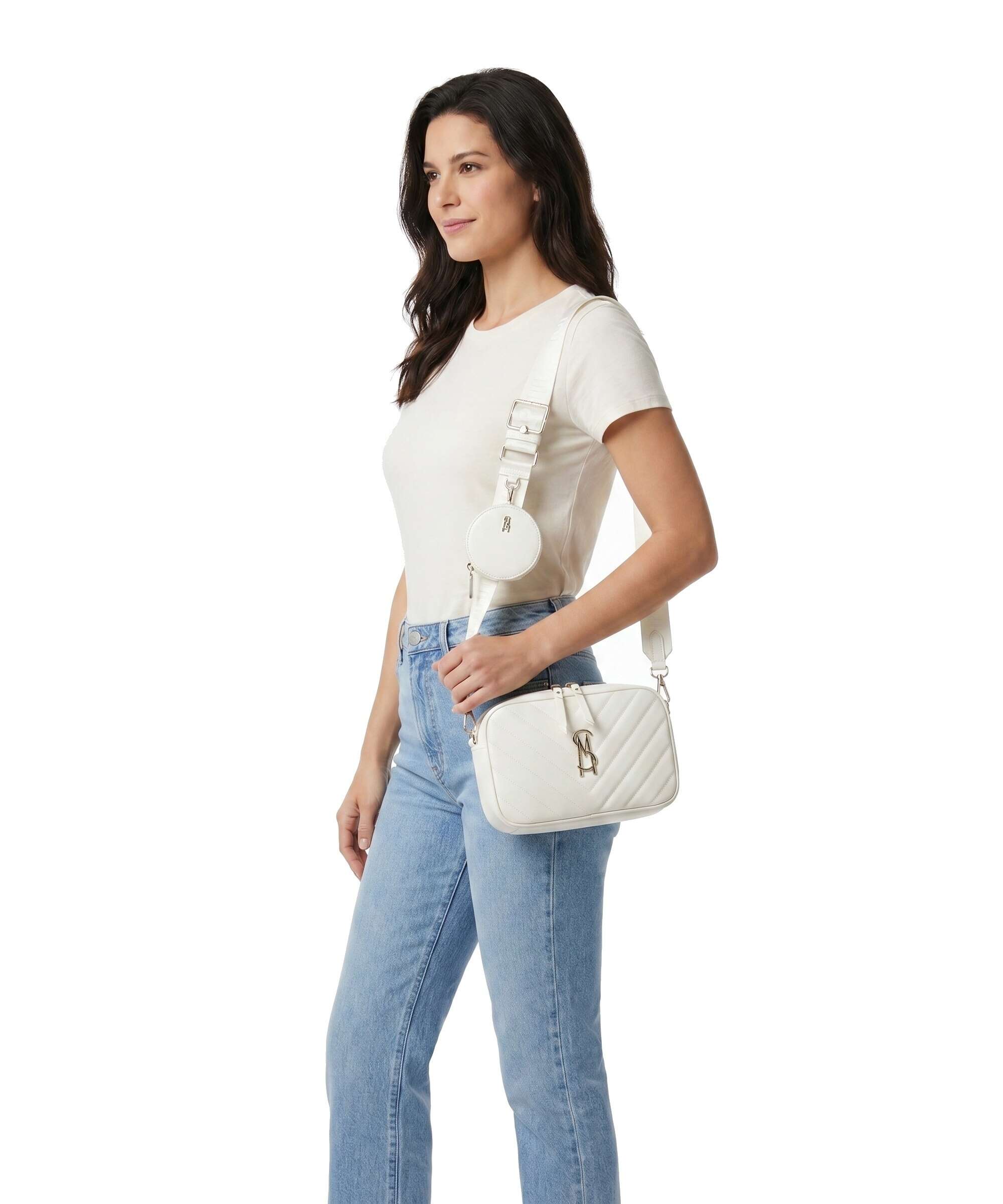 Steve Madden BZIRIA Crossbody bag white/gold - Image 3