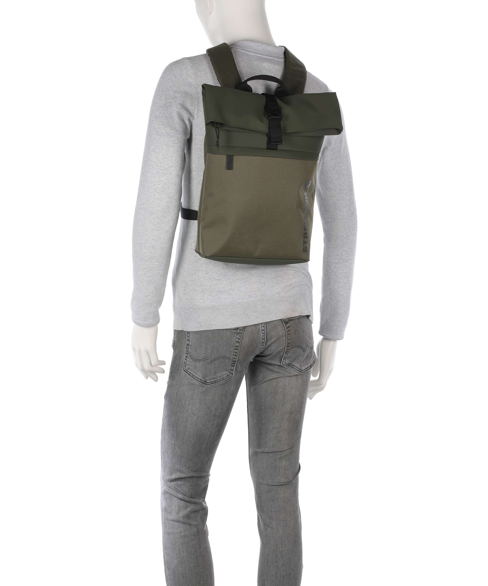 Strellson Alperton Rolltop backpack olive night - Image 4