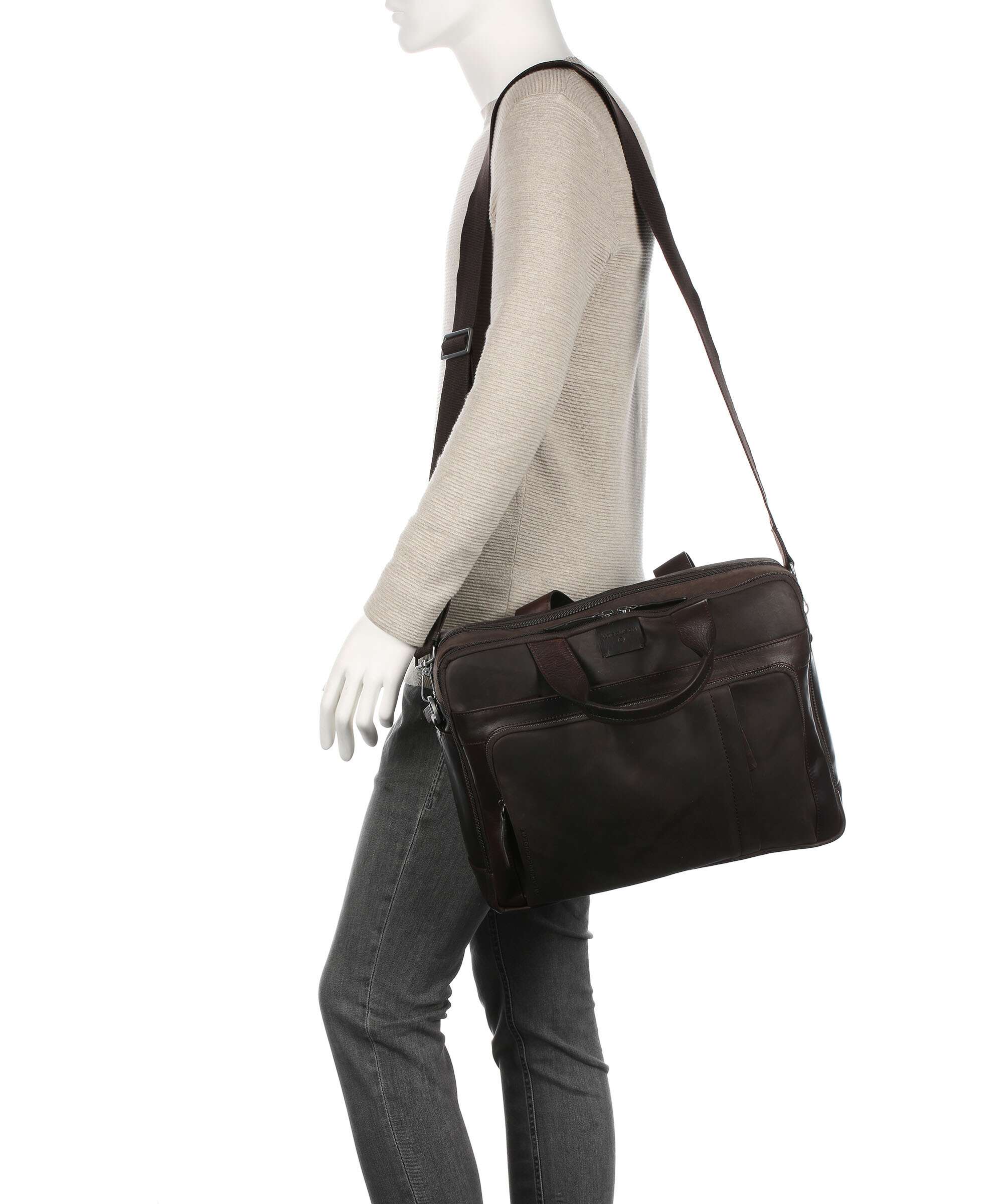 Strellson Brick Lane Briefcase dark brown - Image 3