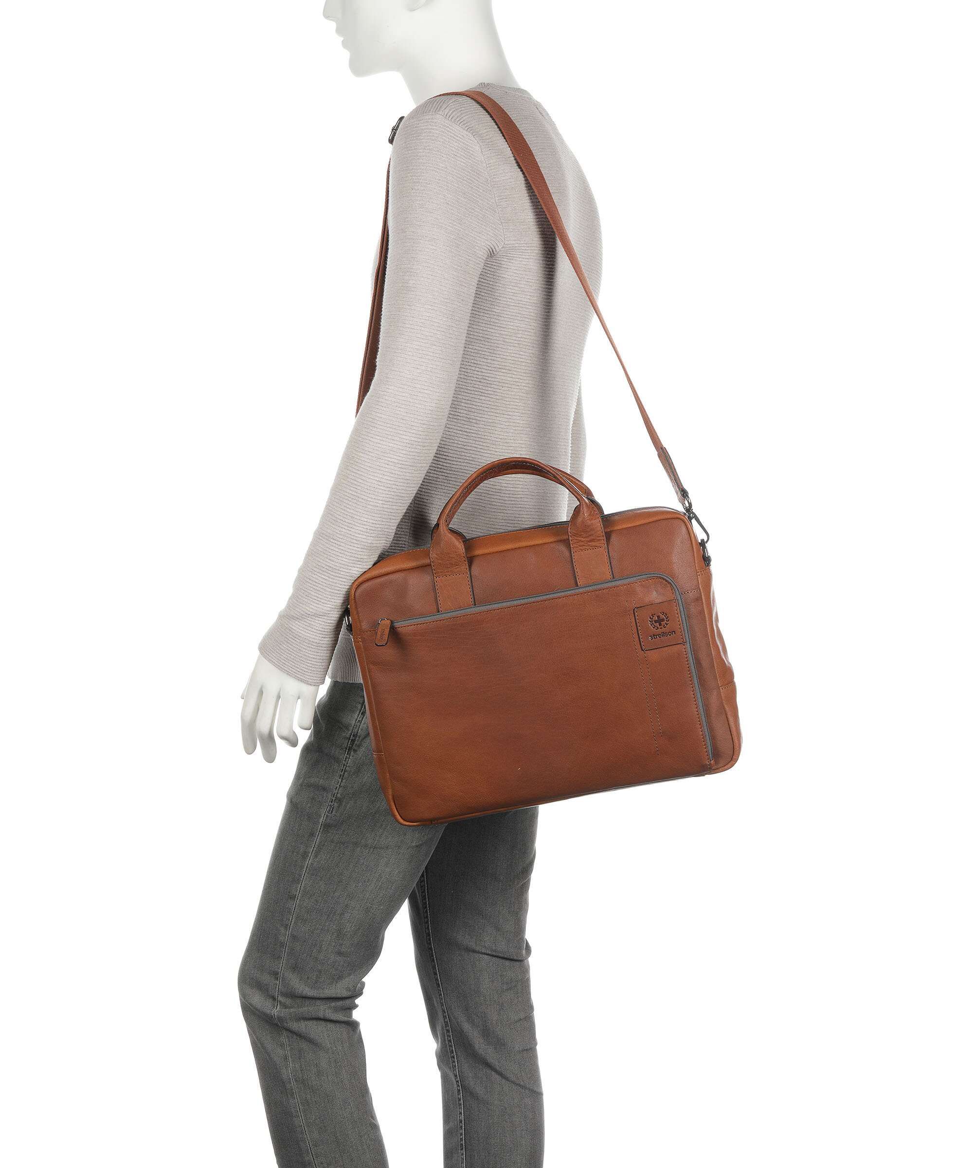 Strellson Hyde Briefcase cognac - Image 3