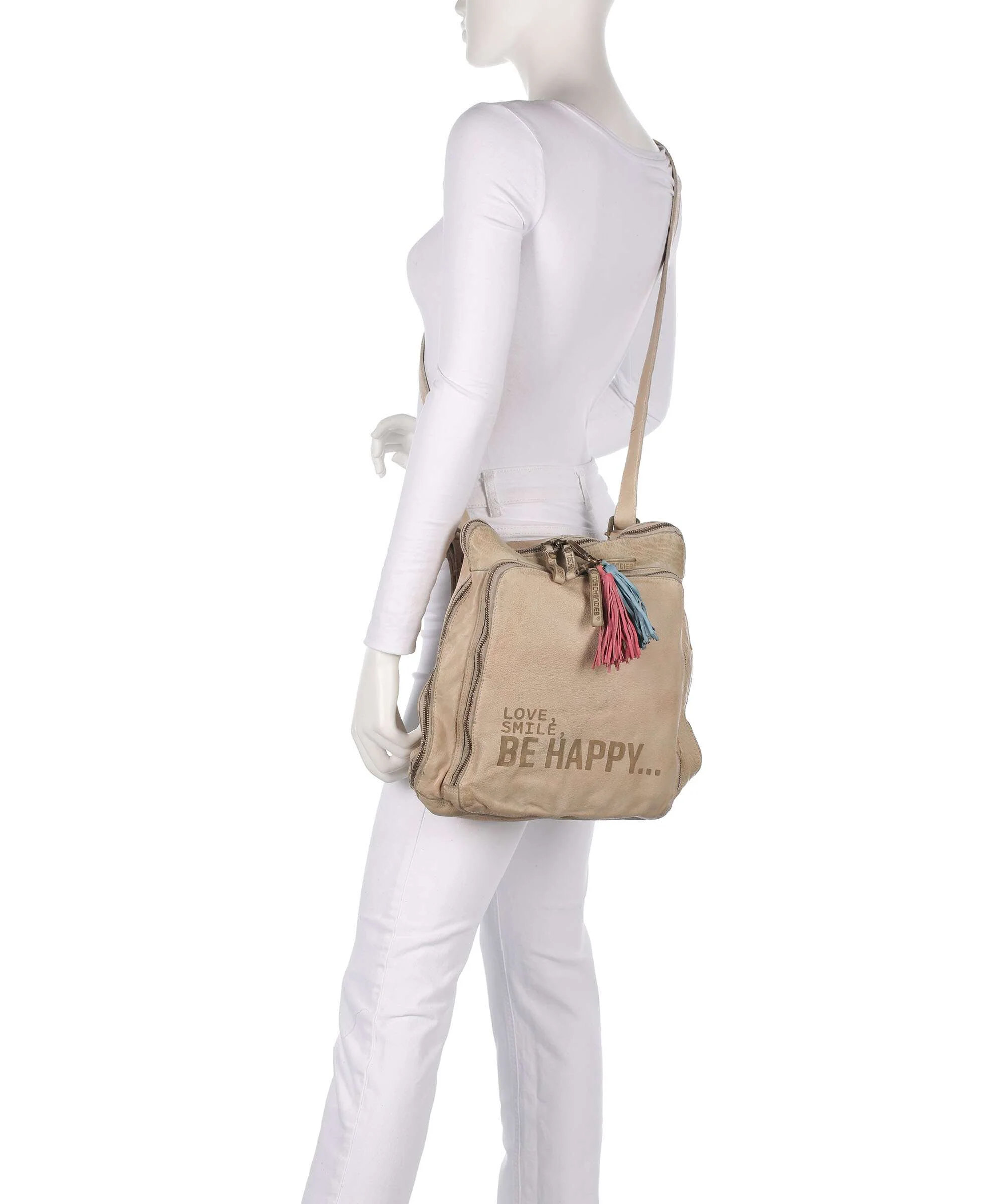 Taschendieb Wien Glücksbrücke 1 Backpack bag cream - Image 3