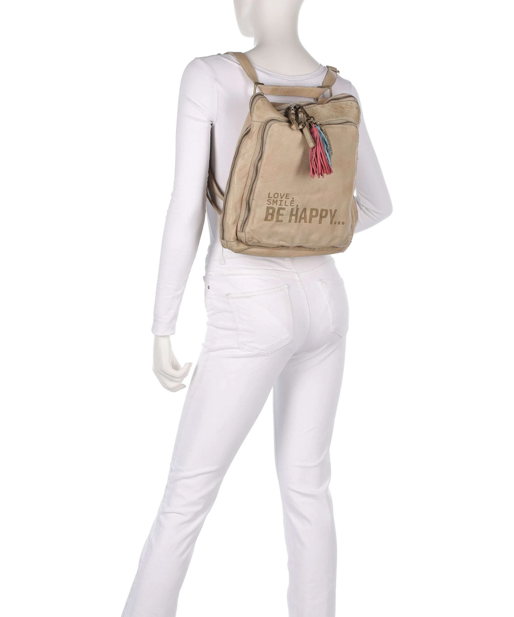 Taschendieb Wien Glücksbrücke 1 Backpack bag cream - Image 4
