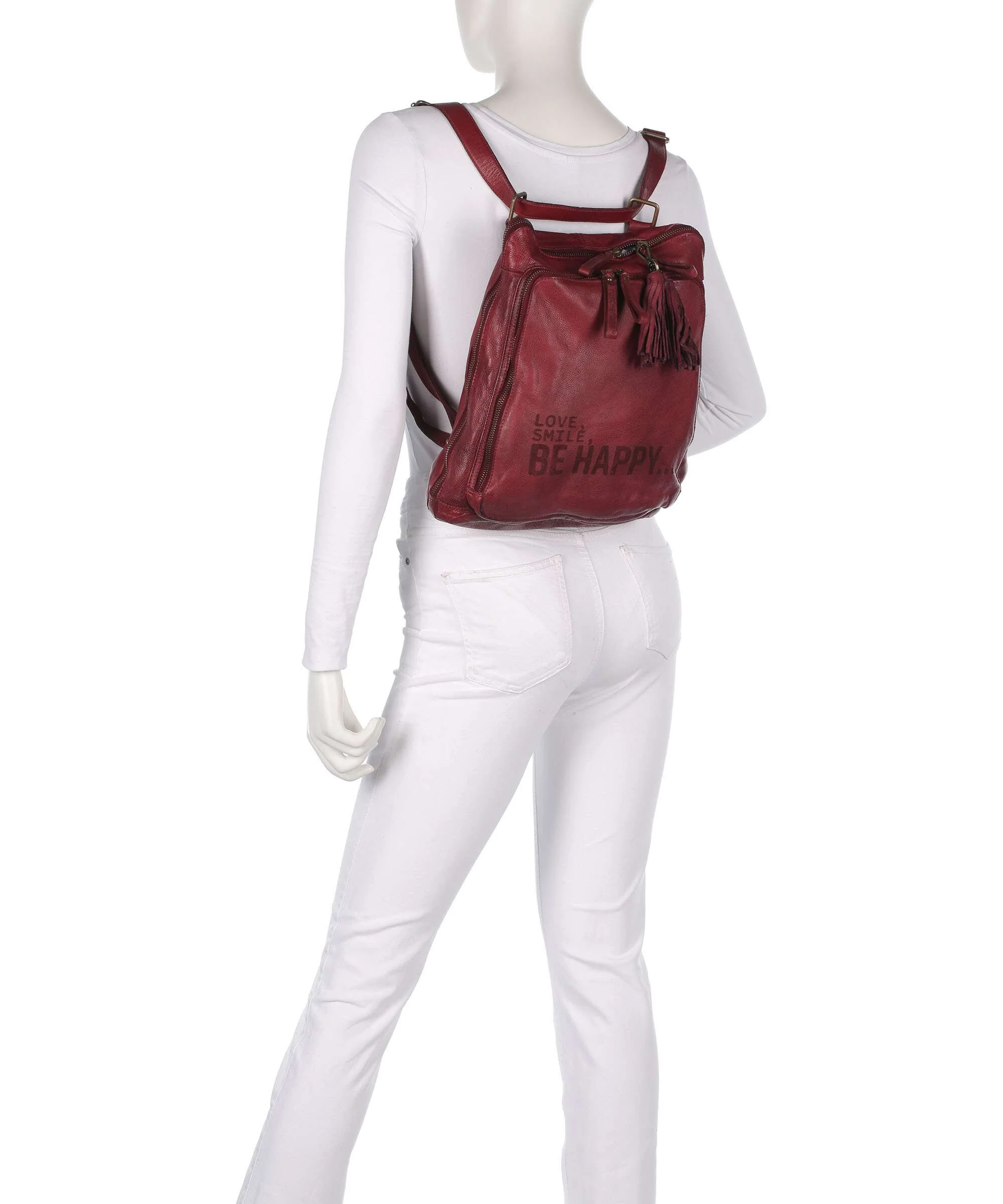 Taschendieb Wien Glücksbrücke 1 Backpack bag red burgundy - Image 4