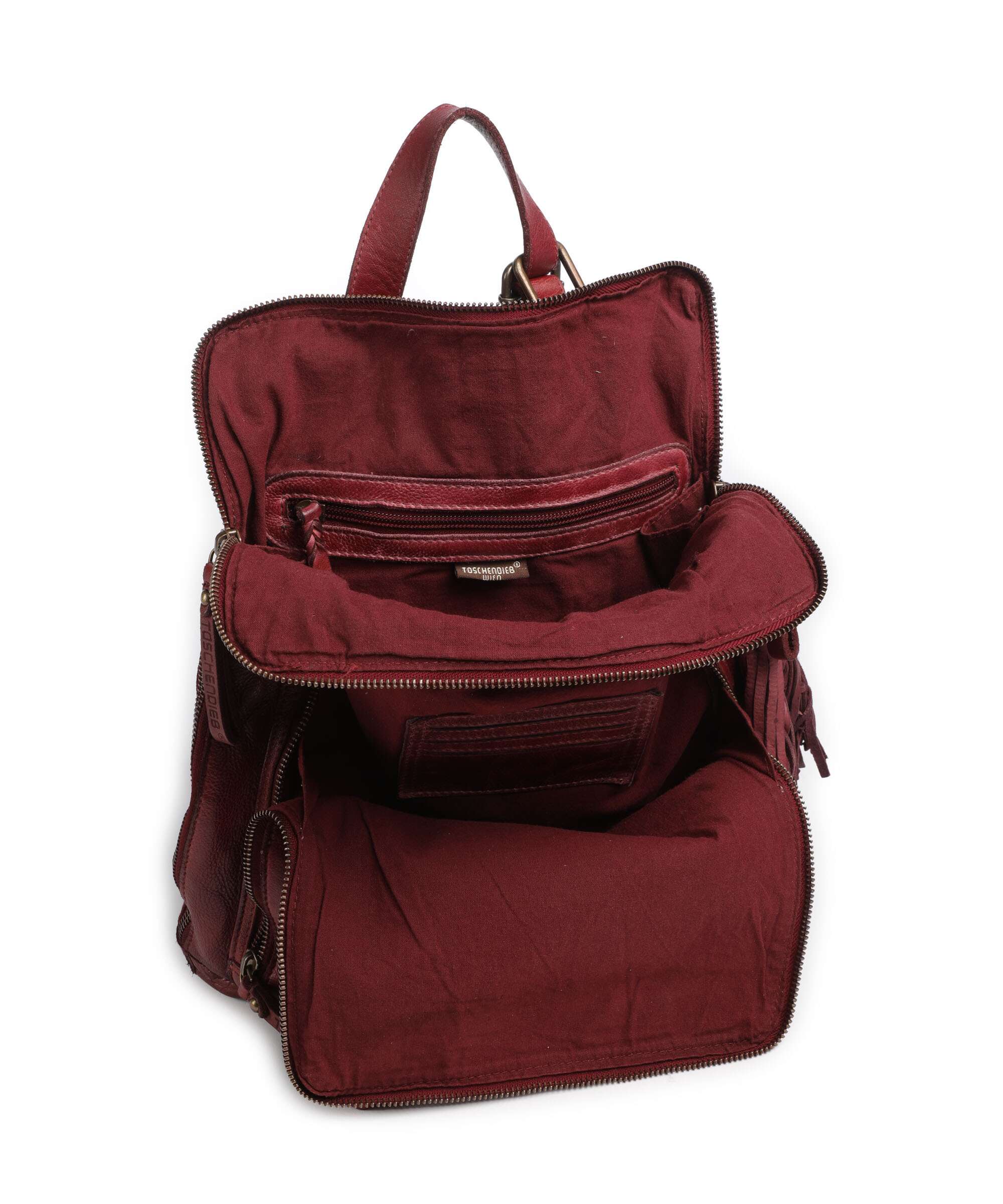 Taschendieb Wien Glücksbrücke 1 Backpack bag red burgundy - Image 6