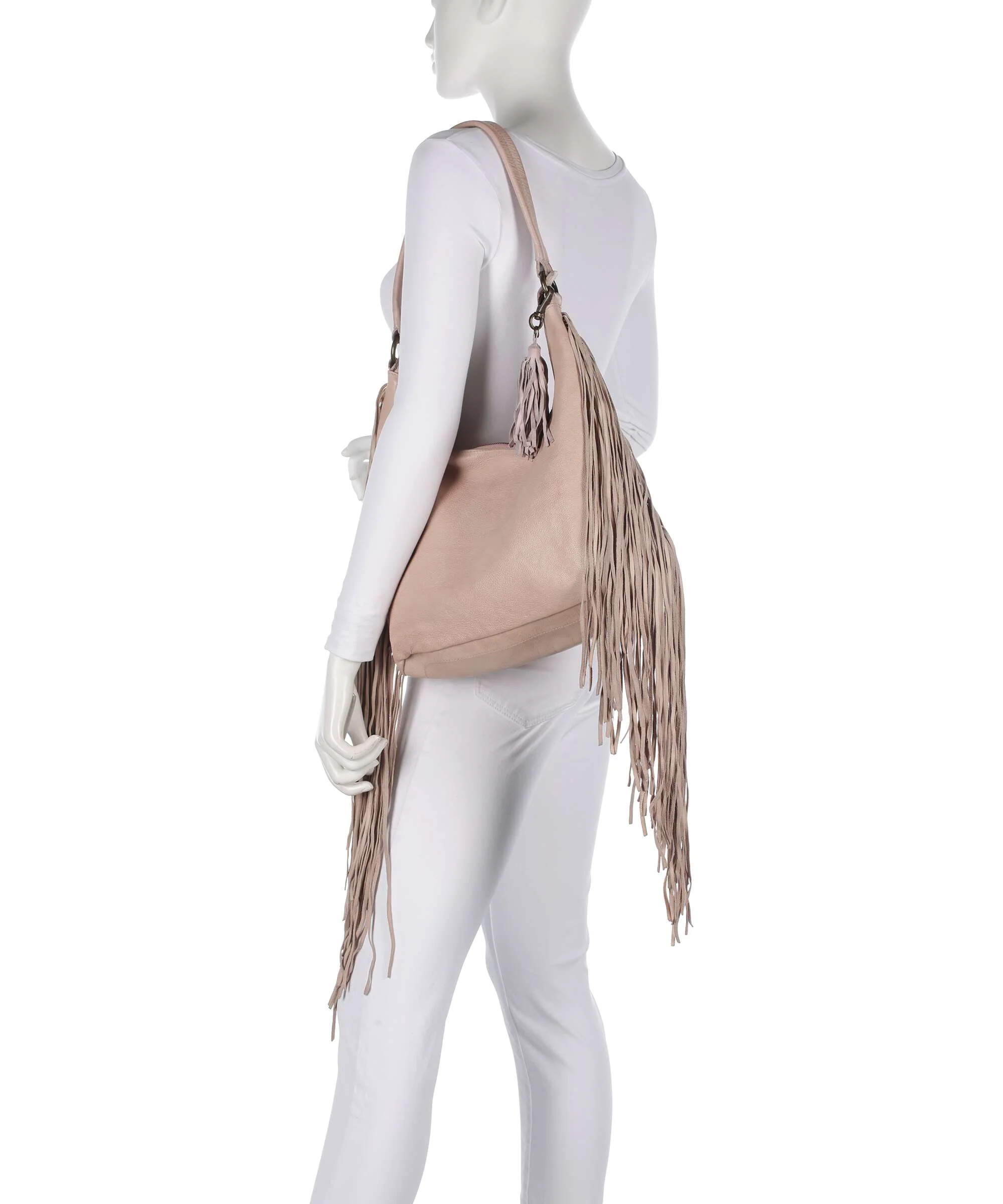 Taschendieb Wien Löwengasse 5x Hobo bag linen rose - Image 3