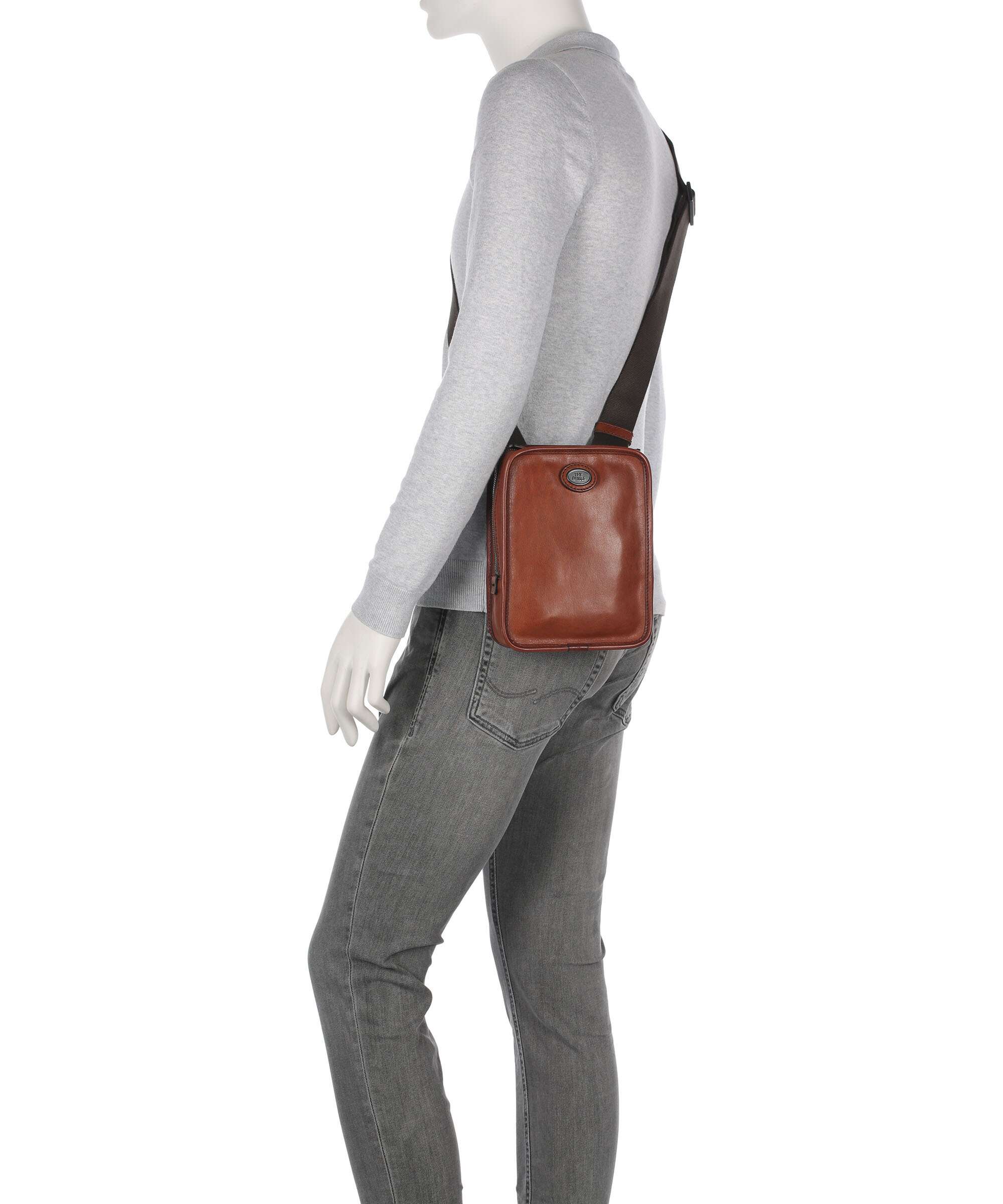 The Bridge Isaia Crossbody bag marrone/rut scamosciato opaco - Image 3