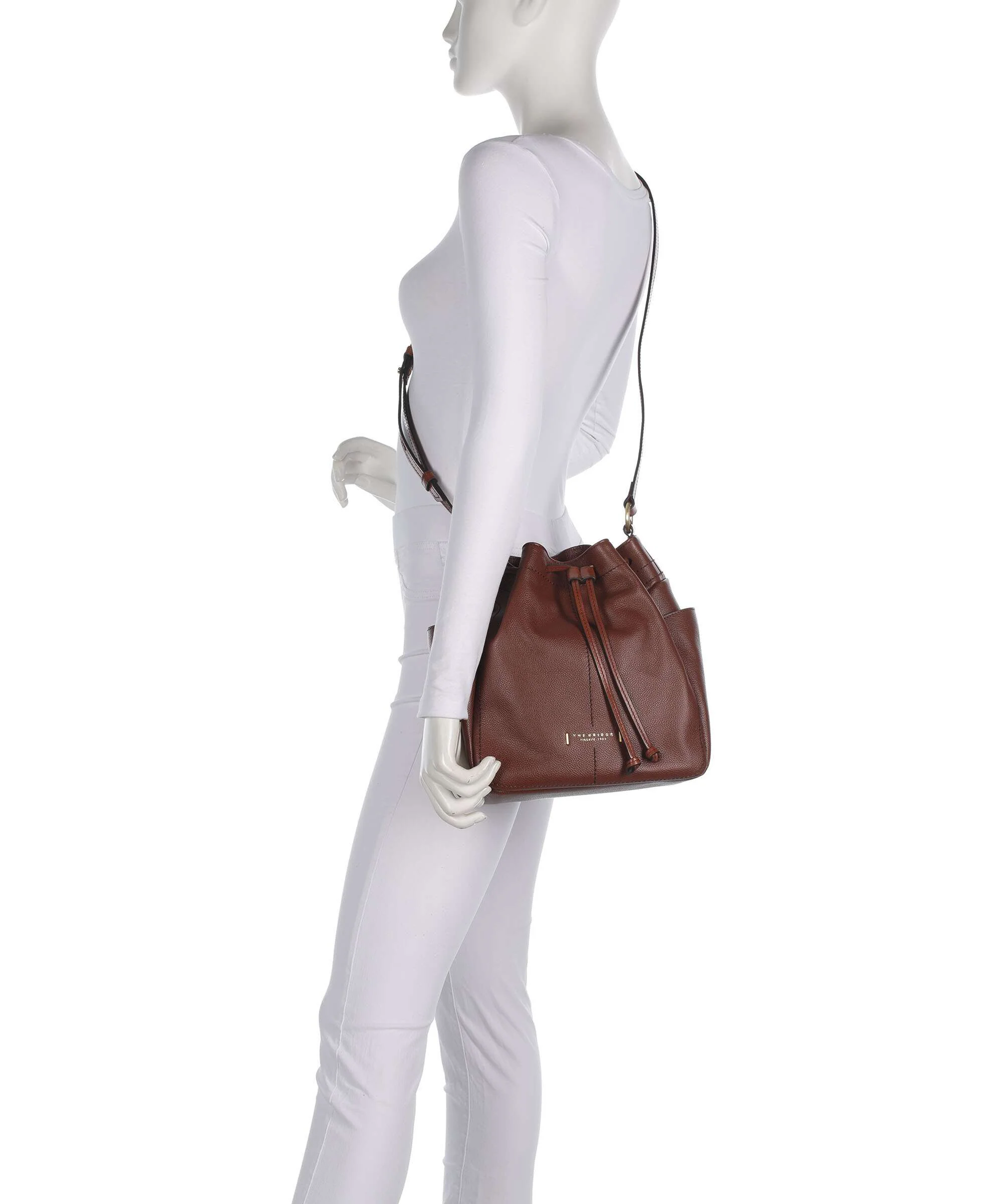 The Bridge Letizia Soft Bucket bag marrone - Image 3
