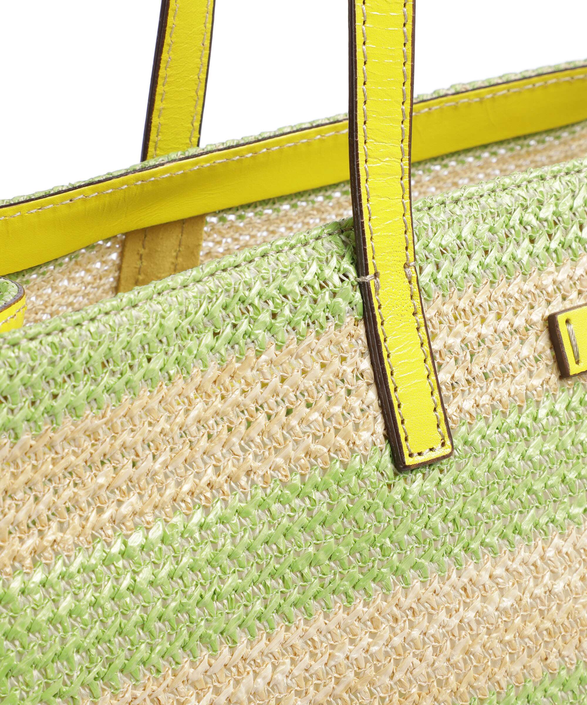 The Bridge Mirra Wow Tote bag lime - Image 4