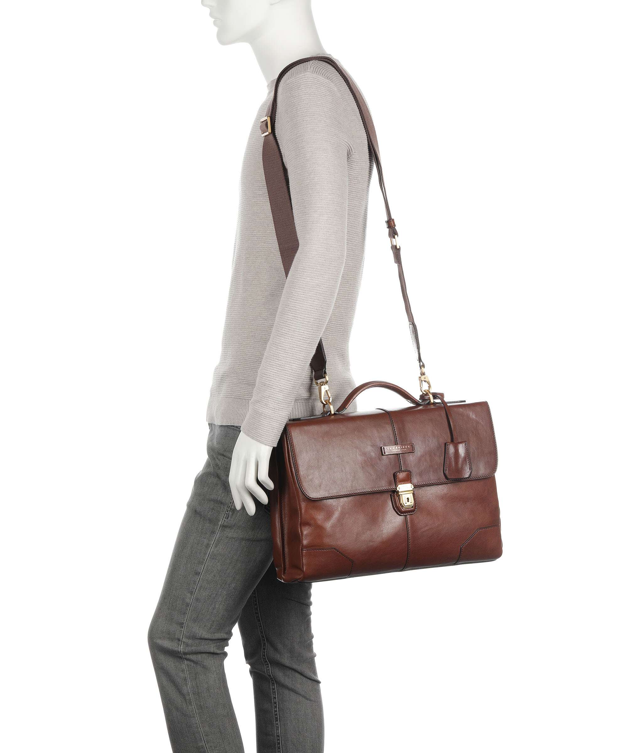 The Bridge Vespucci Briefcase marrone - Image 3