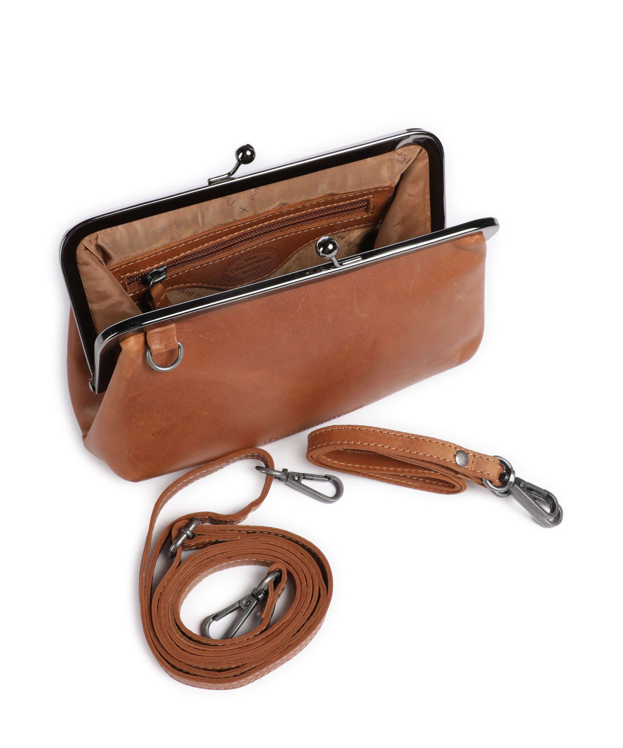 The Chesterfield Brand Cow Wax Pull Up Andrade Shoulder bag cognac - Image 6
