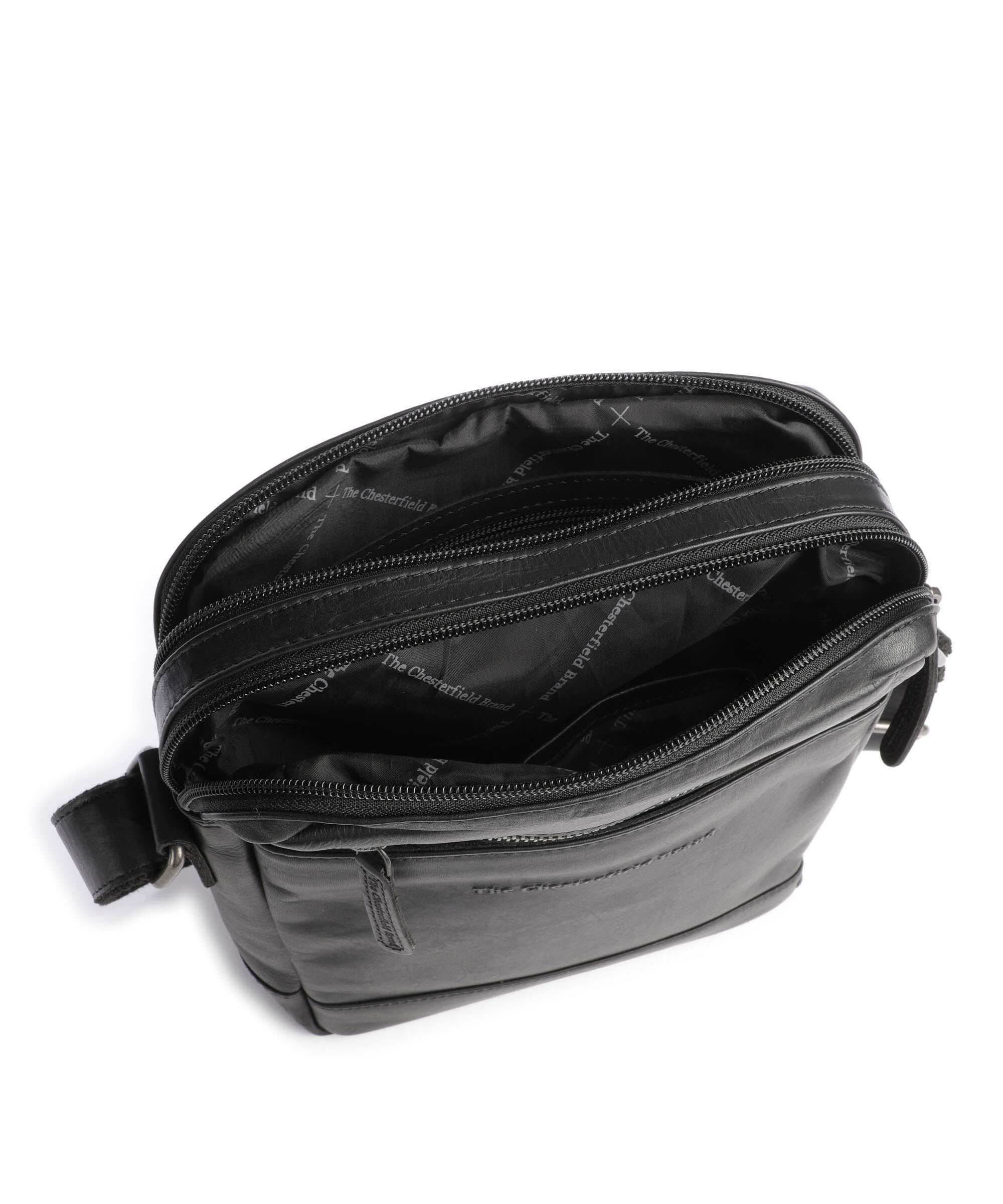 The Chesterfield Brand Cow Wax Pull Up Arnhem Crossbody bag black - Image 5