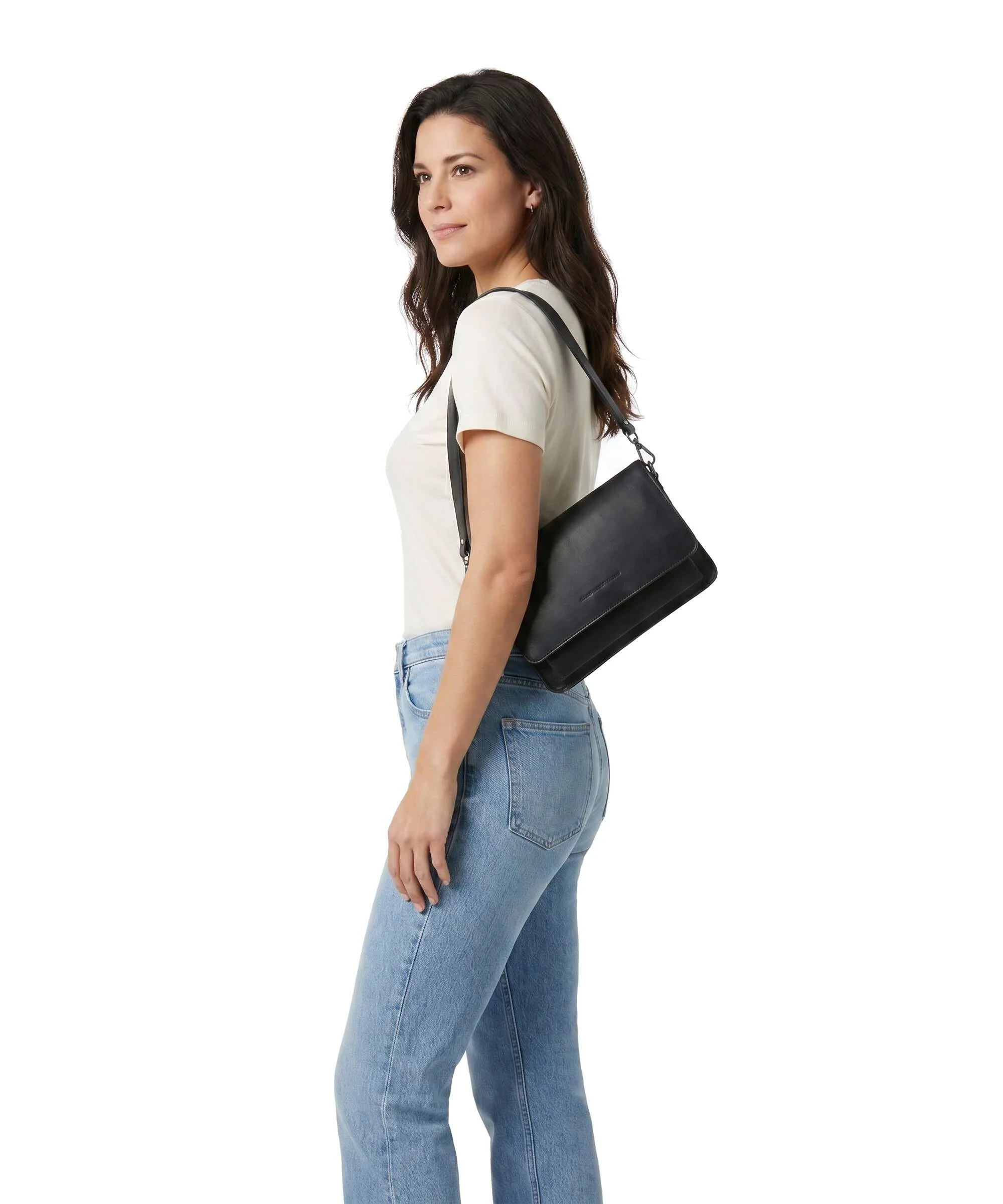 The Chesterfield Brand Cow Wax Pull Up Aviles Shoulder bag black - Image 3