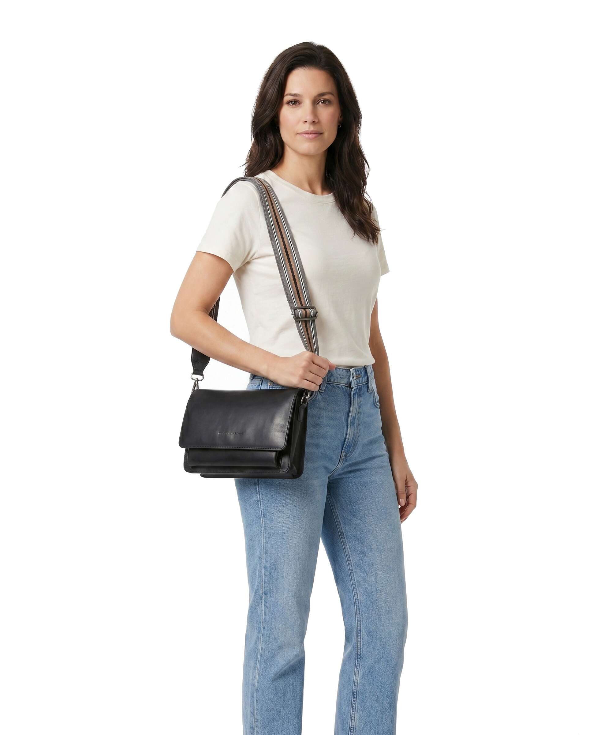 The Chesterfield Brand Cow Wax Pull Up Aviles Shoulder bag black - Image 4
