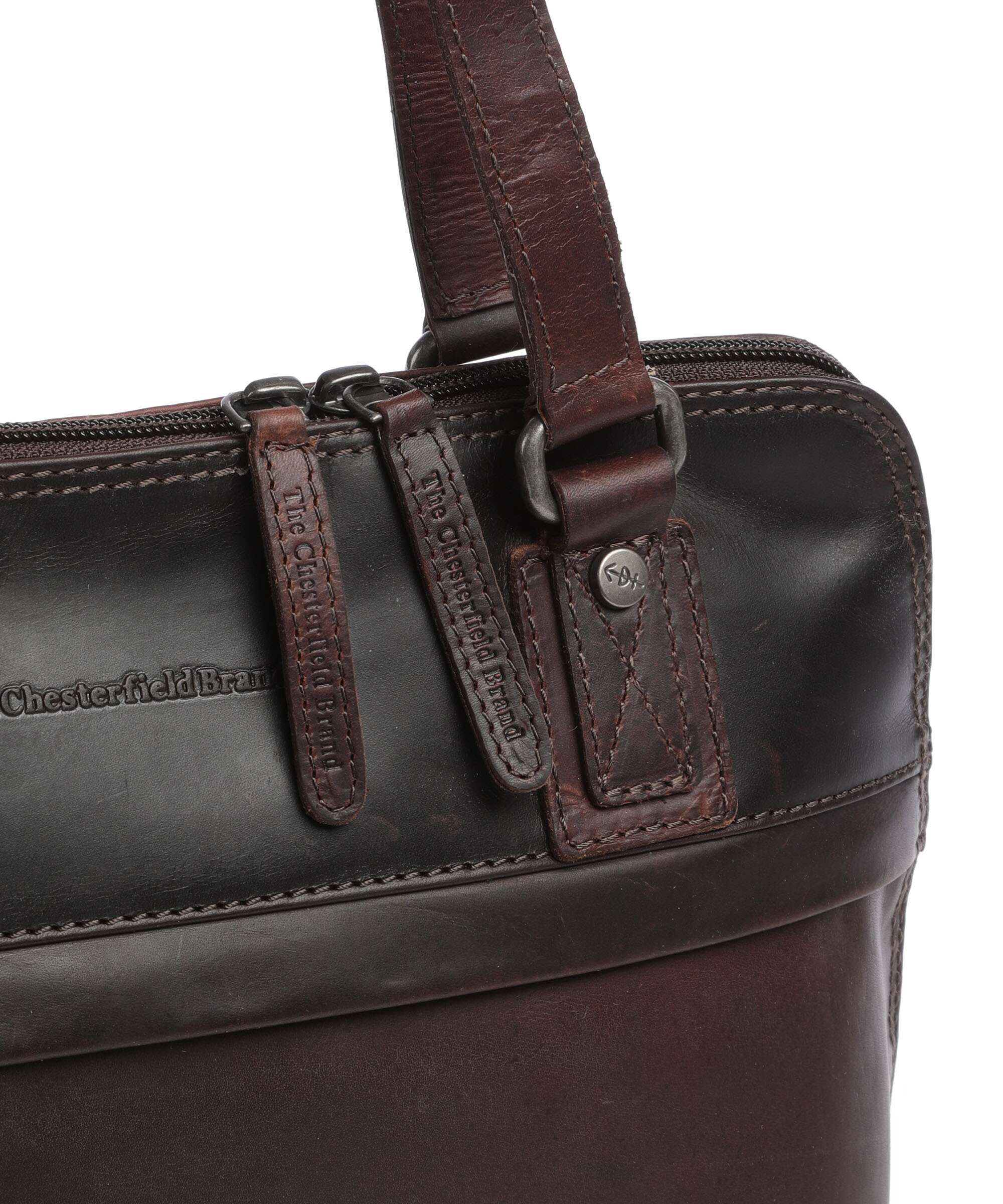 The Chesterfield Brand Cow Wax Pull Up Belgrado Shoulder bag brown - Image 4