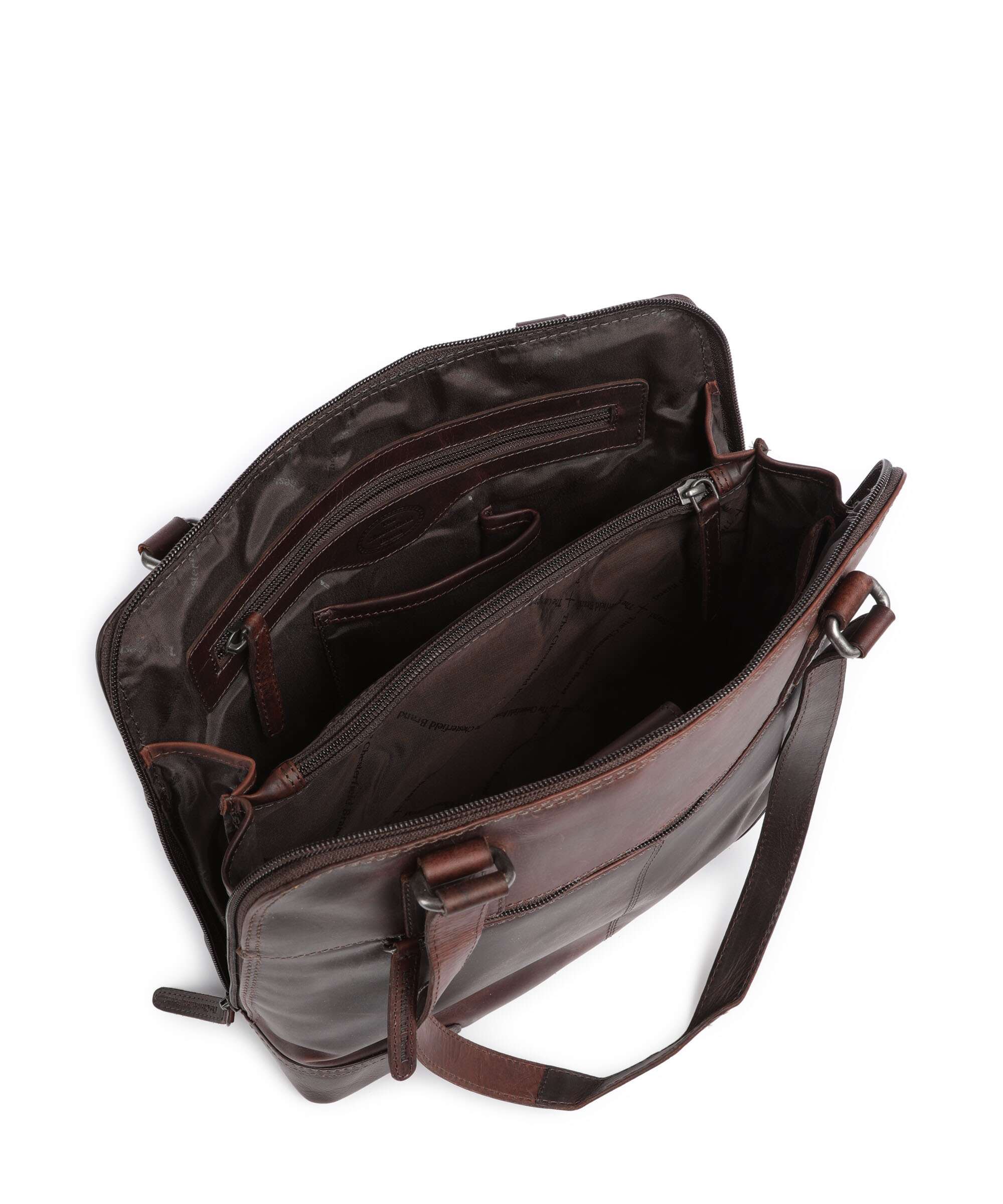 The Chesterfield Brand Cow Wax Pull Up Belgrado Shoulder bag brown - Image 6