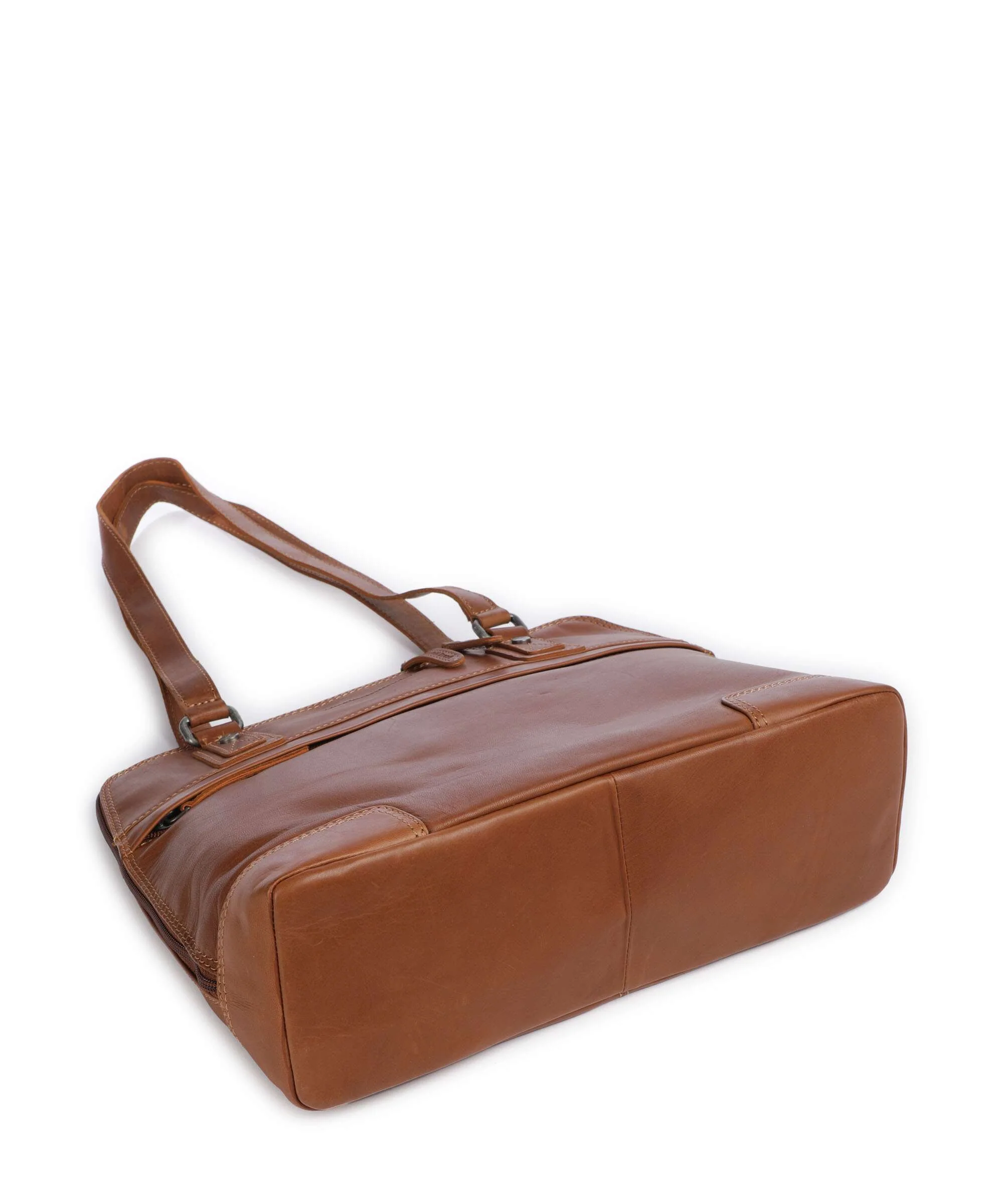 The Chesterfield Brand Cow Wax Pull Up Belgrado Shoulder bag cognac - Image 5