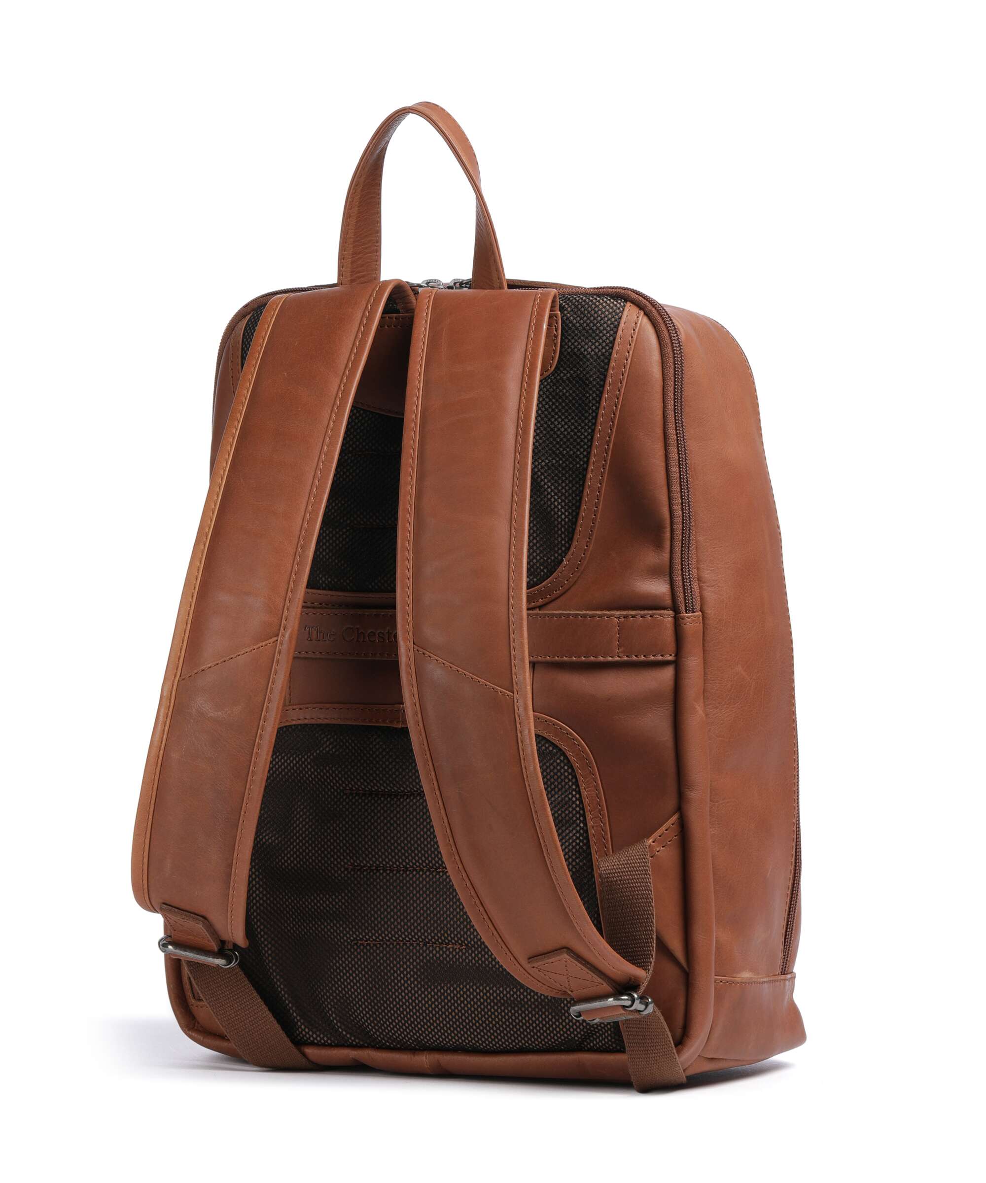 The Chesterfield Brand Cow Wax Pull Up Detroit Backpack cognac - Image 2