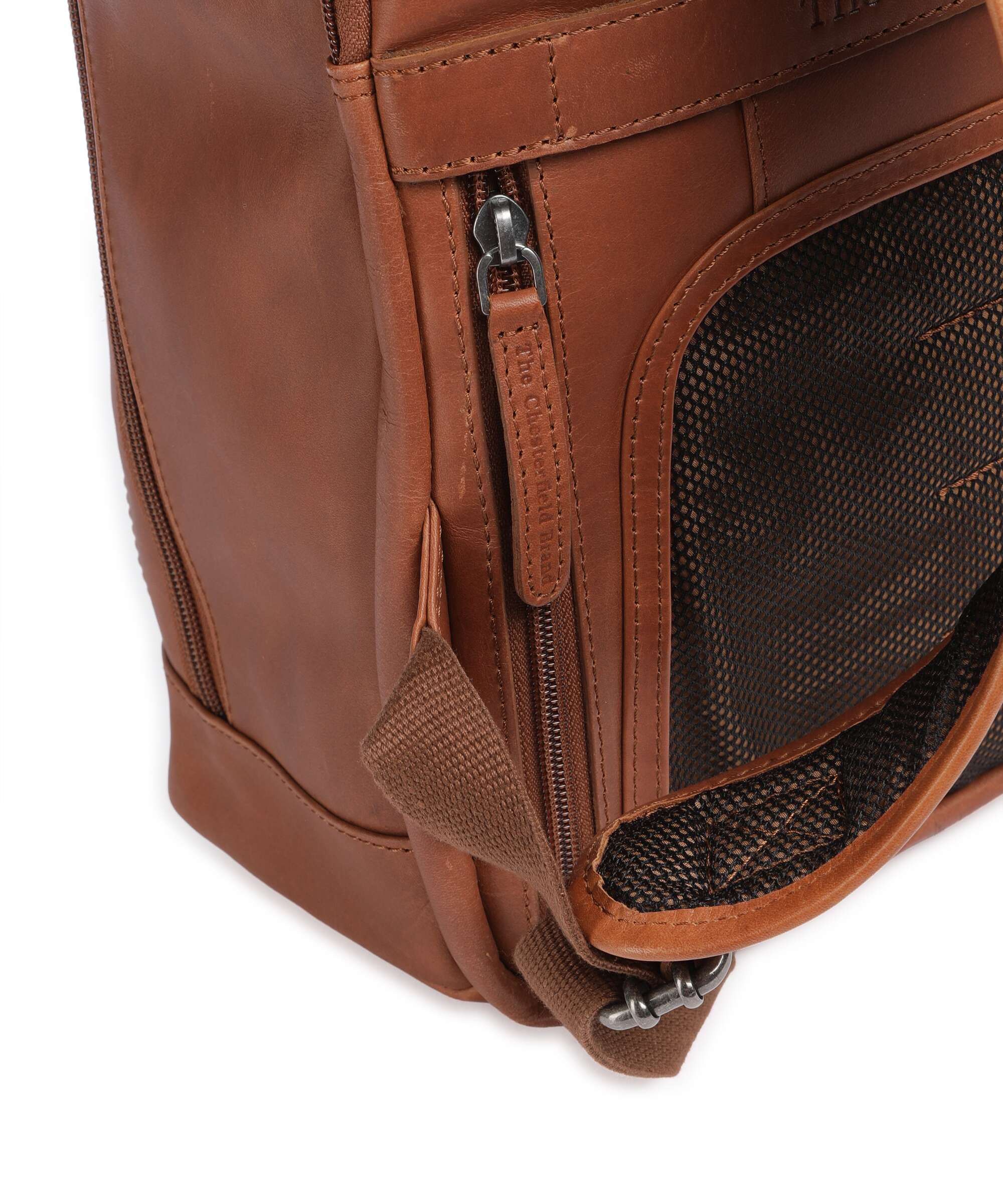 The Chesterfield Brand Cow Wax Pull Up Detroit Backpack cognac - Image 5