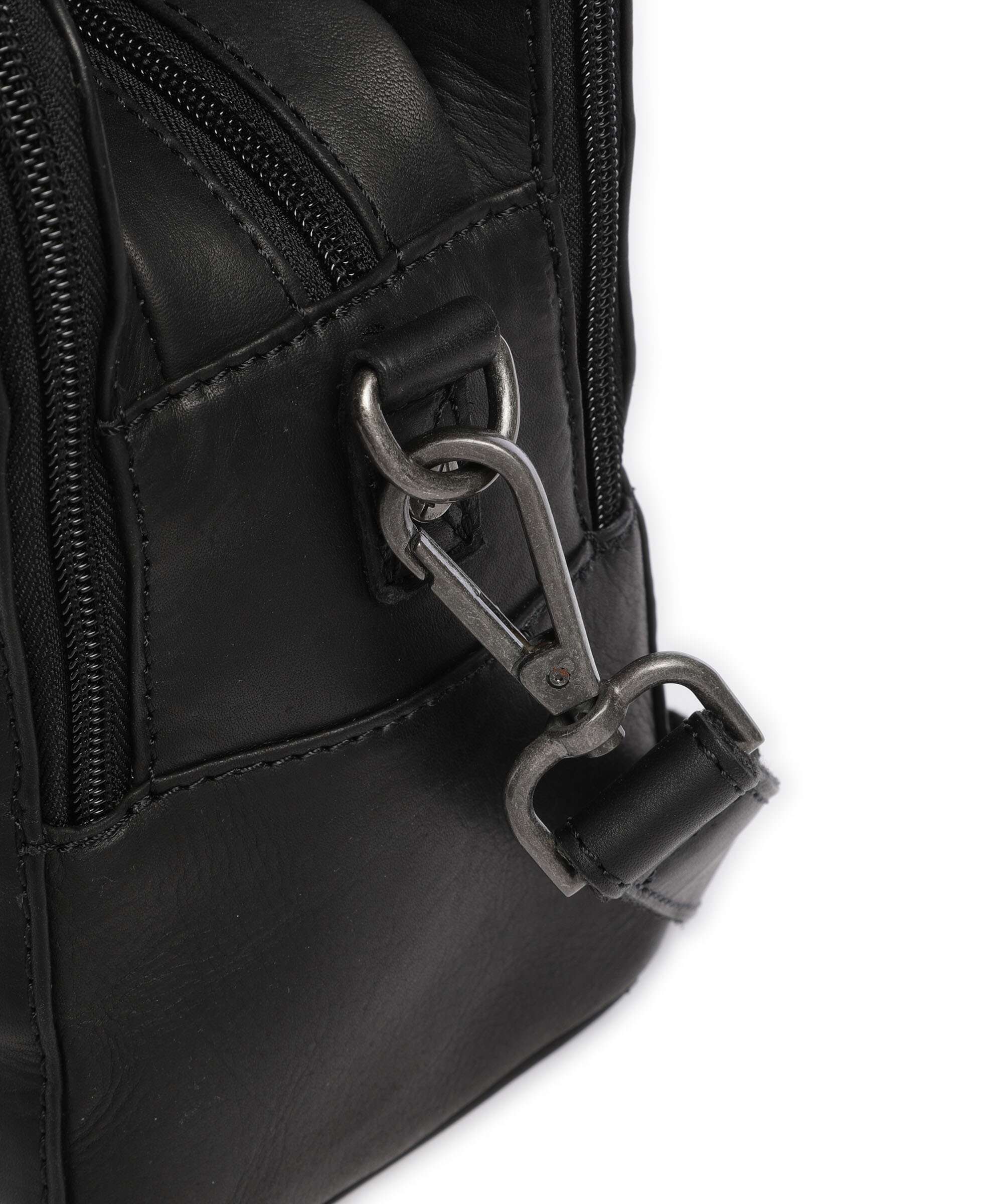The Chesterfield Brand Cow Wax Pull Up Ezra Handbag black - Image 4