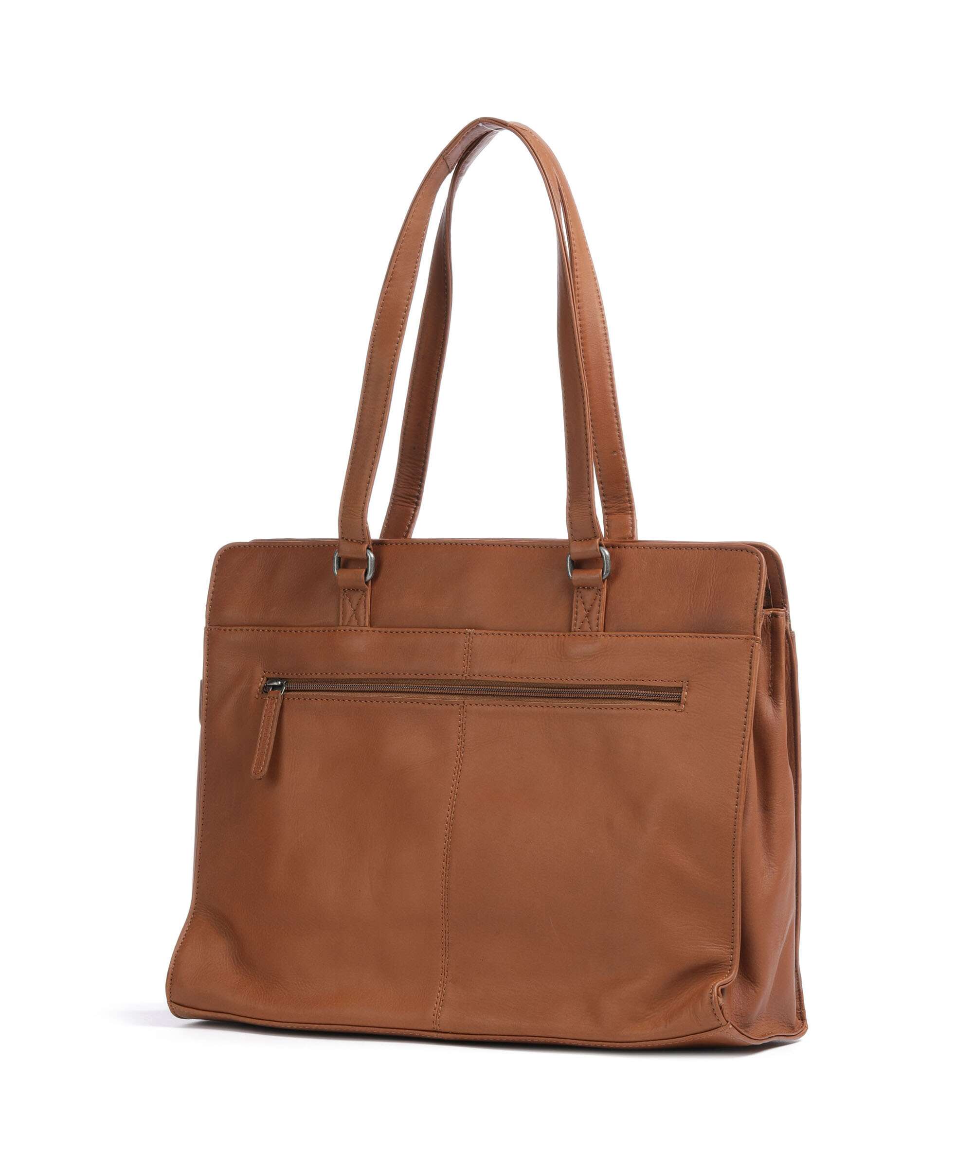 The Chesterfield Brand Cow Wax Pull Up Fidenza Tote bag cognac - Image 2