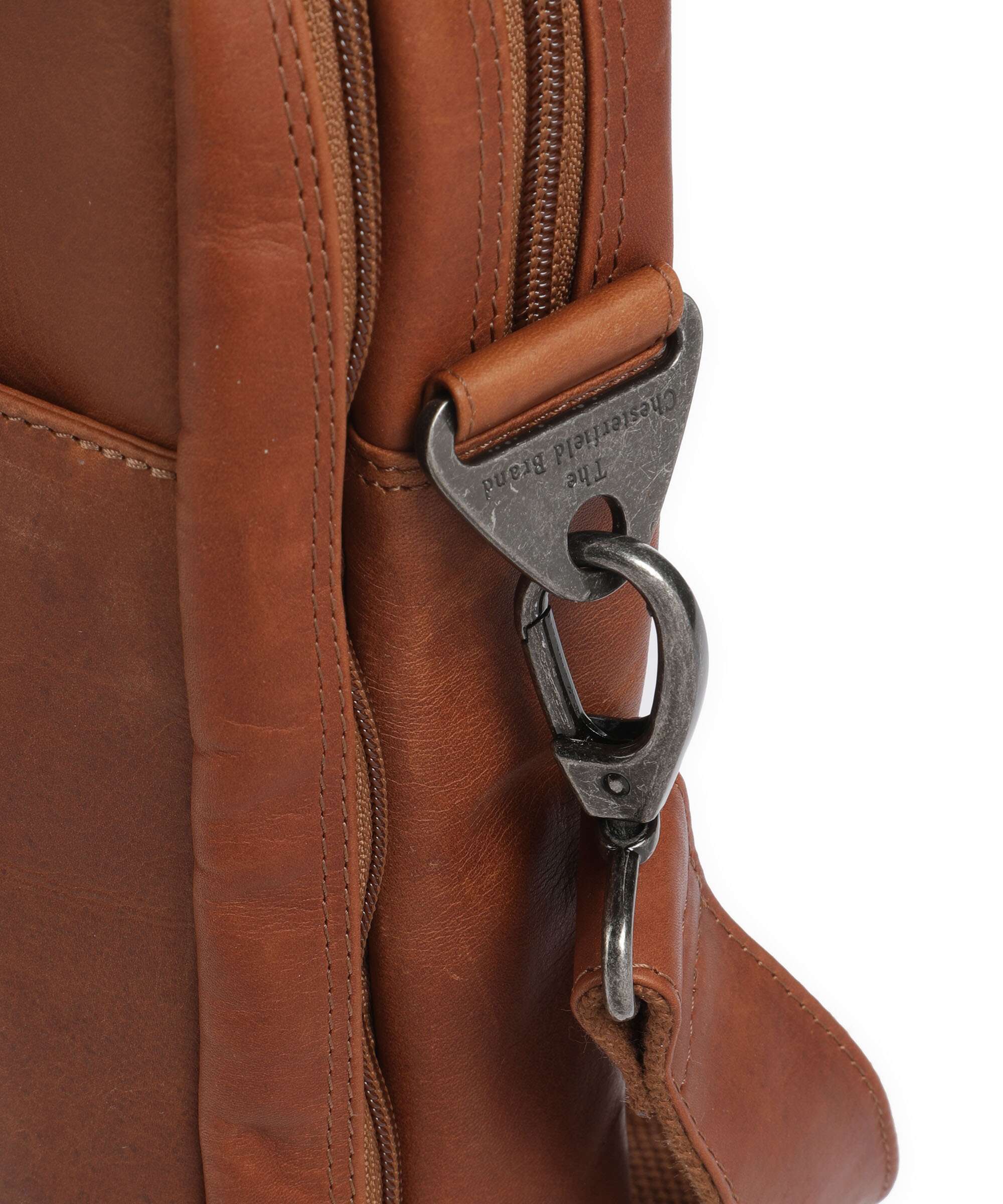 The Chesterfield Brand Cow Wax Pull Up Frazer Briefcase cognac - Image 4