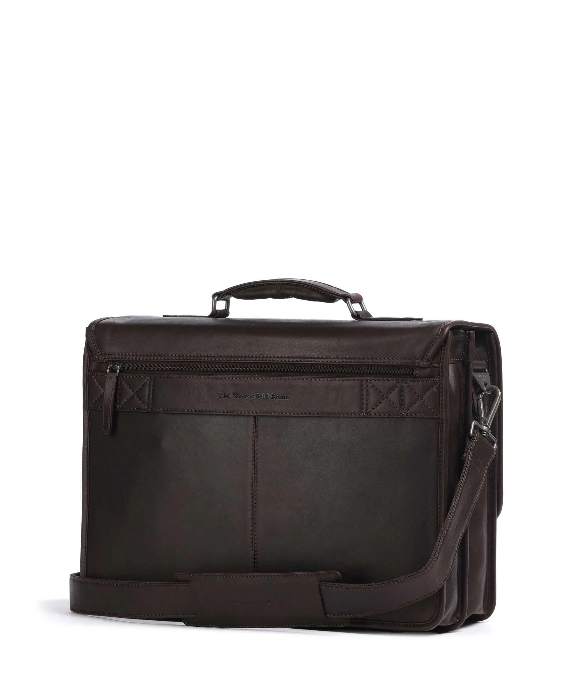 The Chesterfield Brand Cow Wax Pull Up Glenwood Briefcase brown - Image 2
