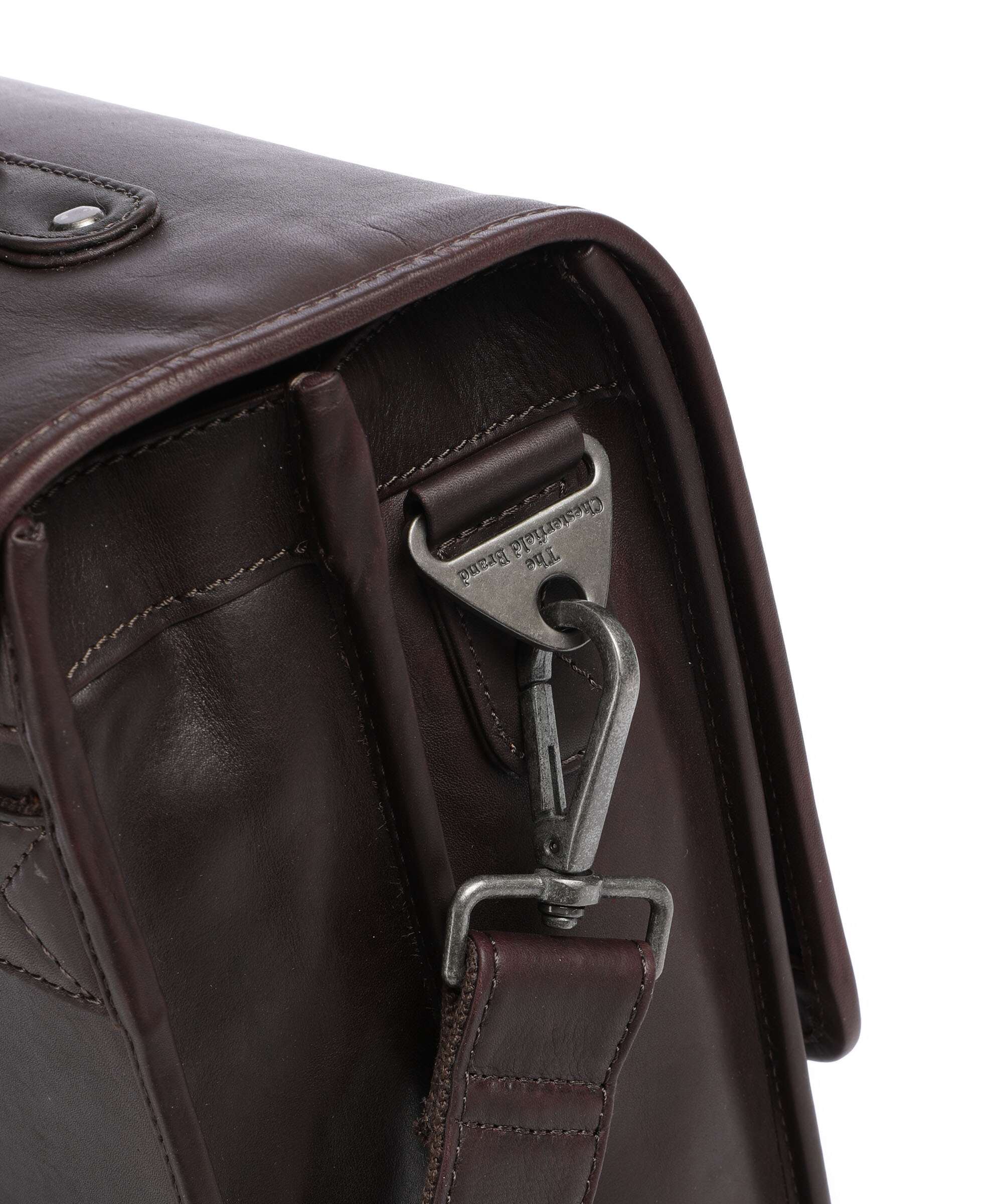 The Chesterfield Brand Cow Wax Pull Up Glenwood Briefcase brown - Image 4