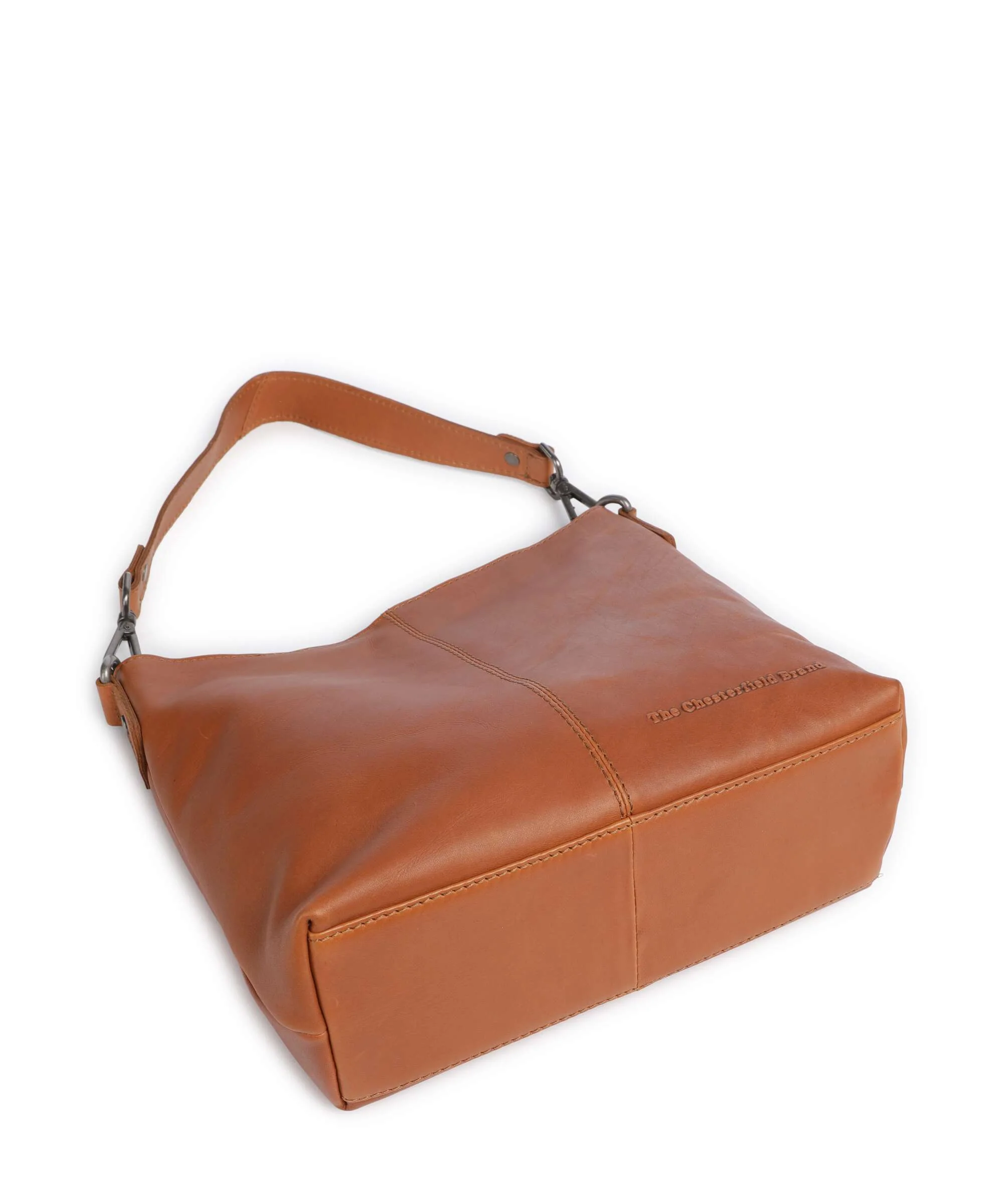 The Chesterfield Brand Cow Wax Pull Up Jen Hobo bag cognac - Image 5