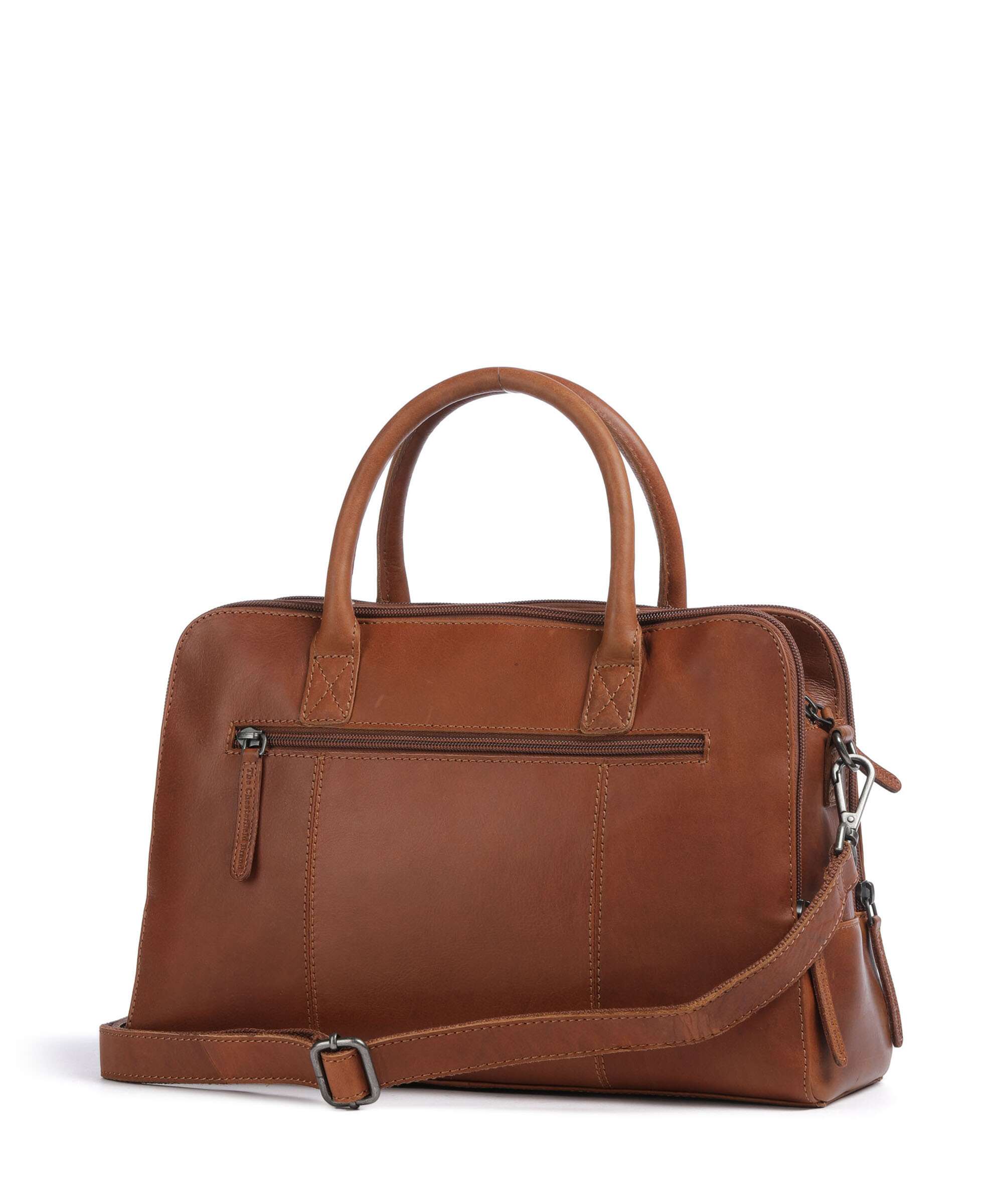 The Chesterfield Brand Cow Wax Pull Up Layton Handbag cognac - Image 2