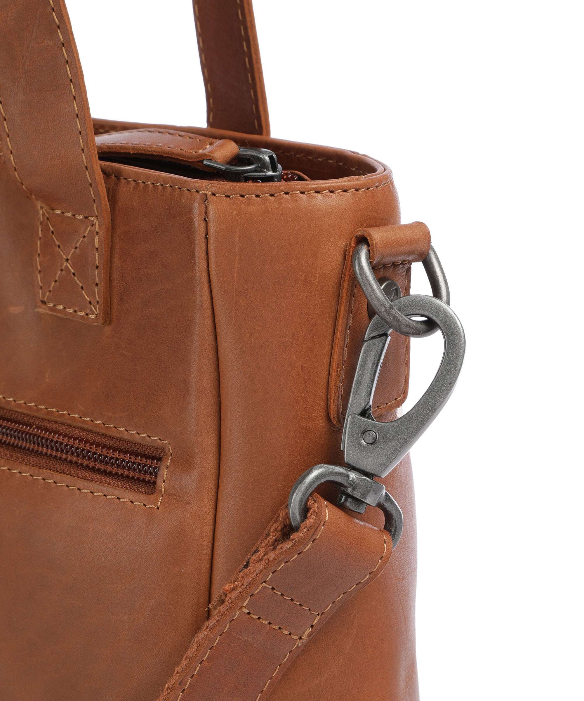 The Chesterfield Brand Cow Wax Pull Up Lingfield Handbag cognac - Image 4