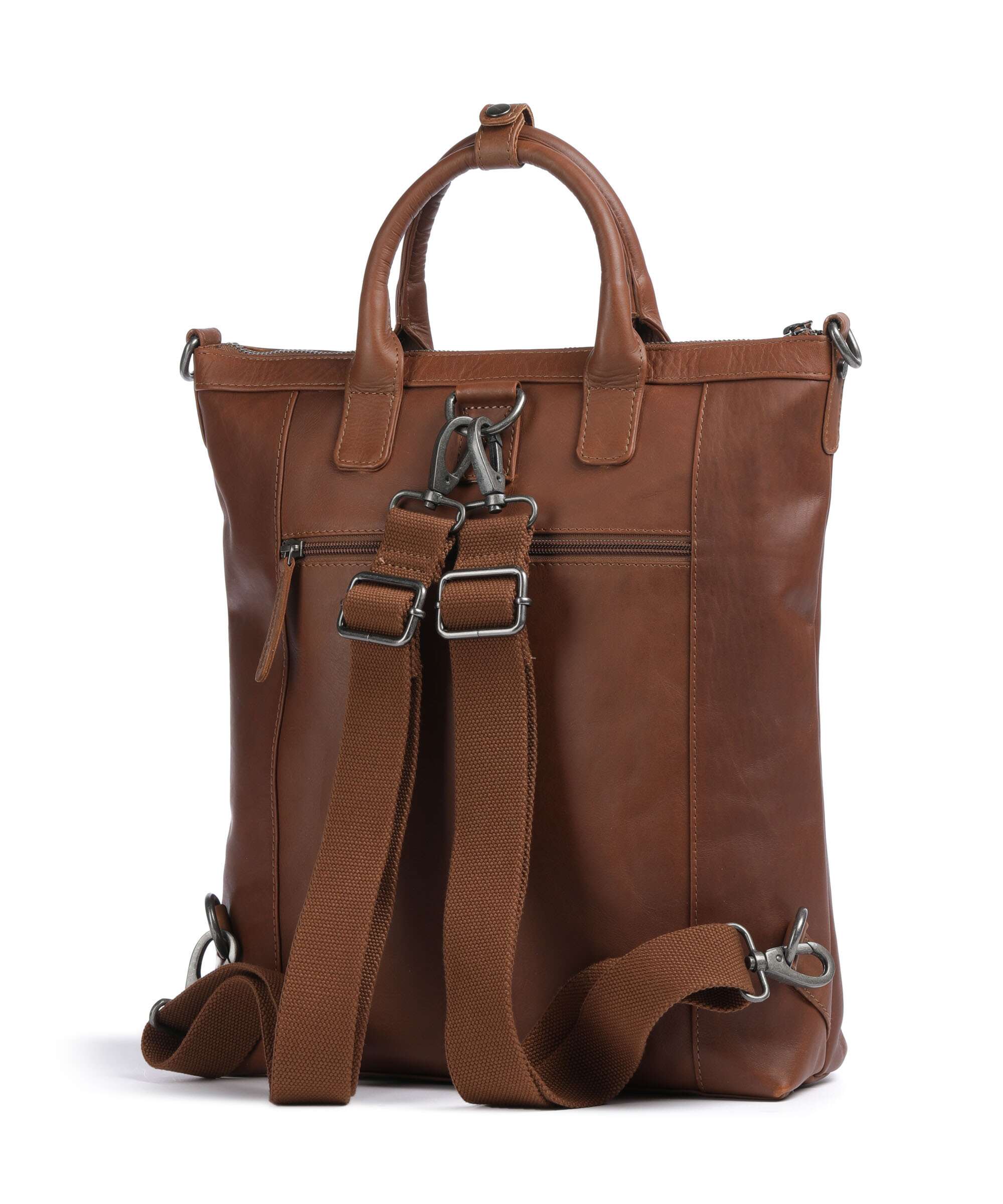 The Chesterfield Brand Cow Wax Pull Up Luisa Backpack bag cognac - Image 2