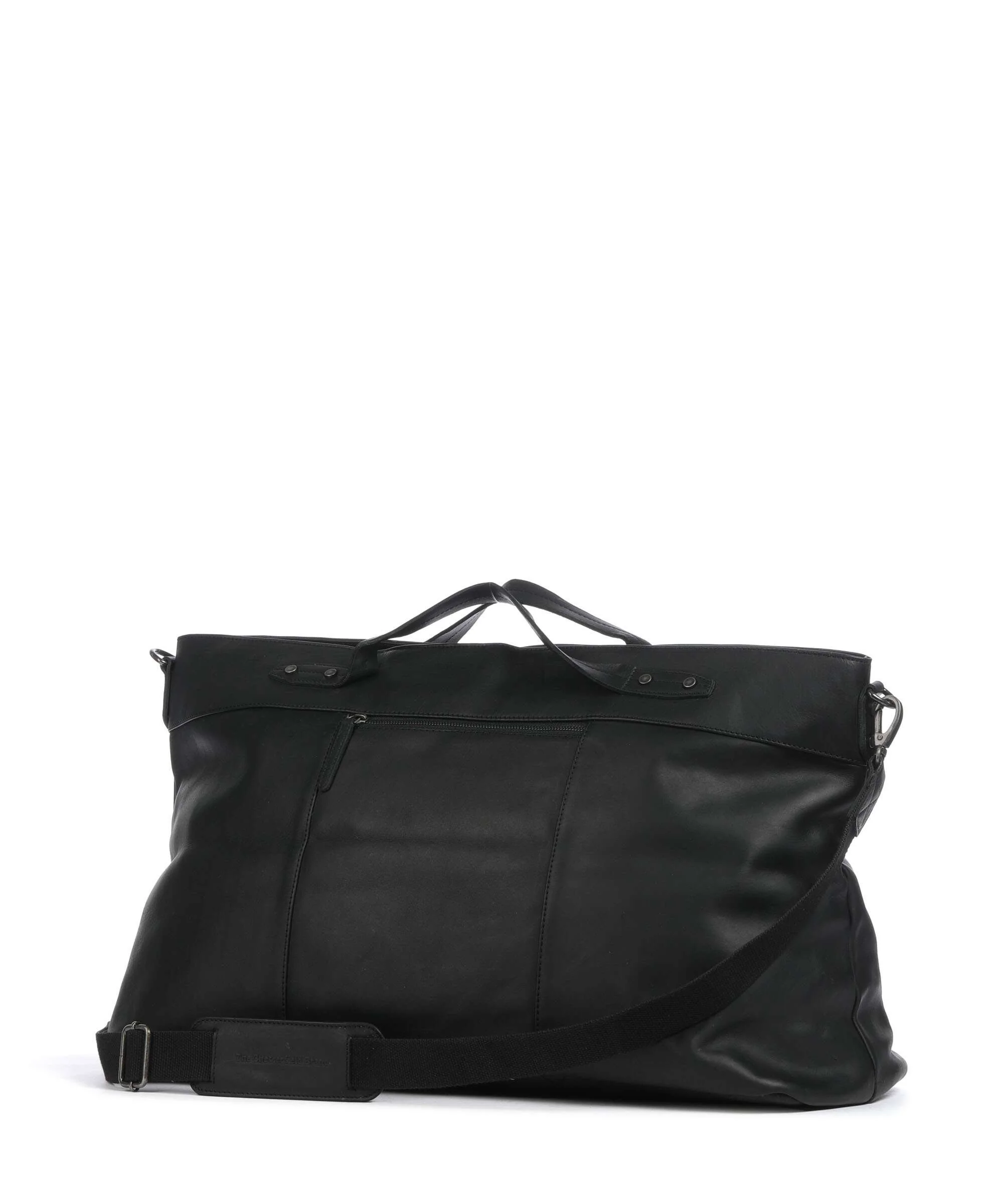 The Chesterfield Brand Cow Wax Pull Up Mark Weekend bag black - Image 2