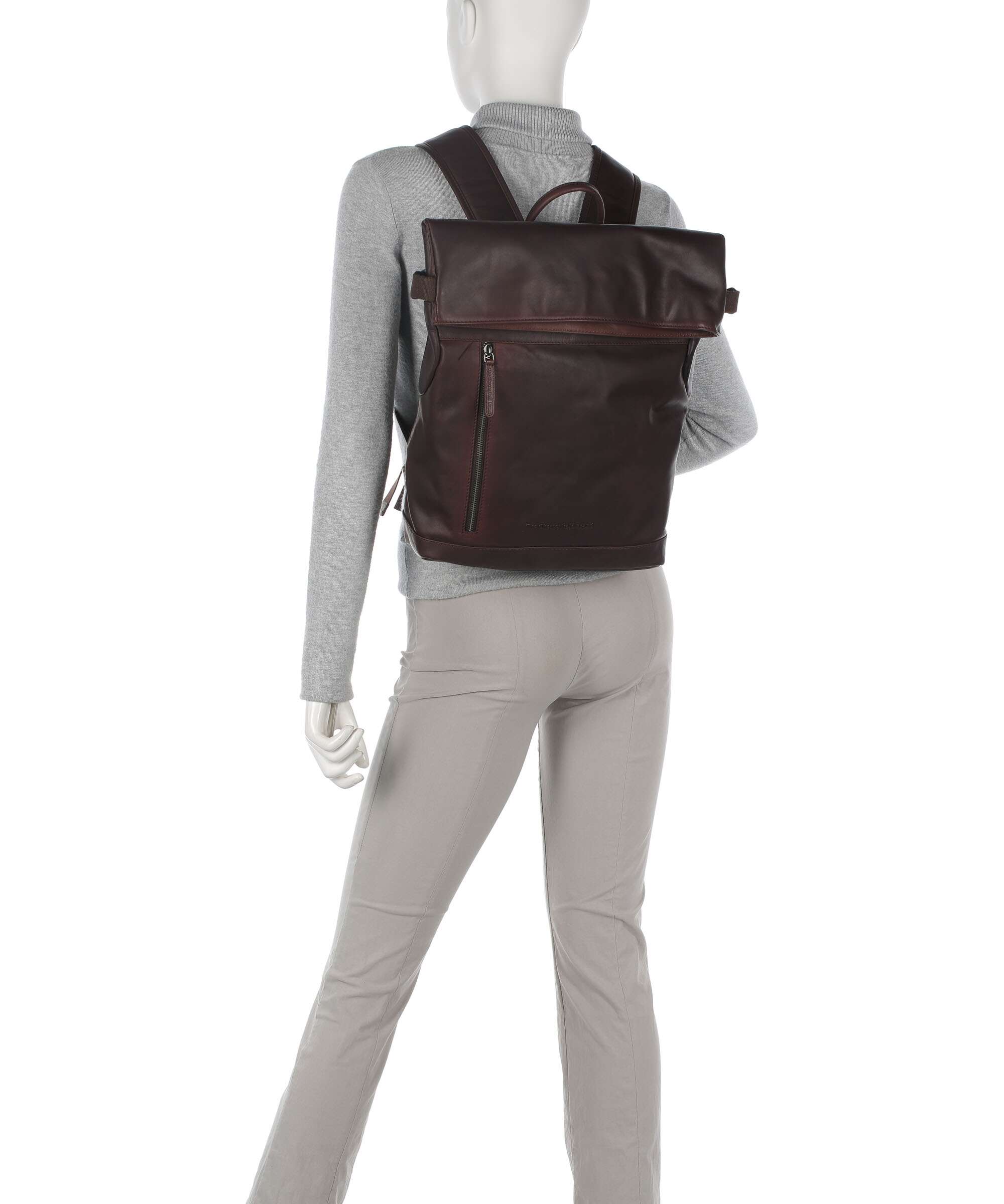 The Chesterfield Brand Cow Wax Pull Up Mazara Backpack brown - Image 3