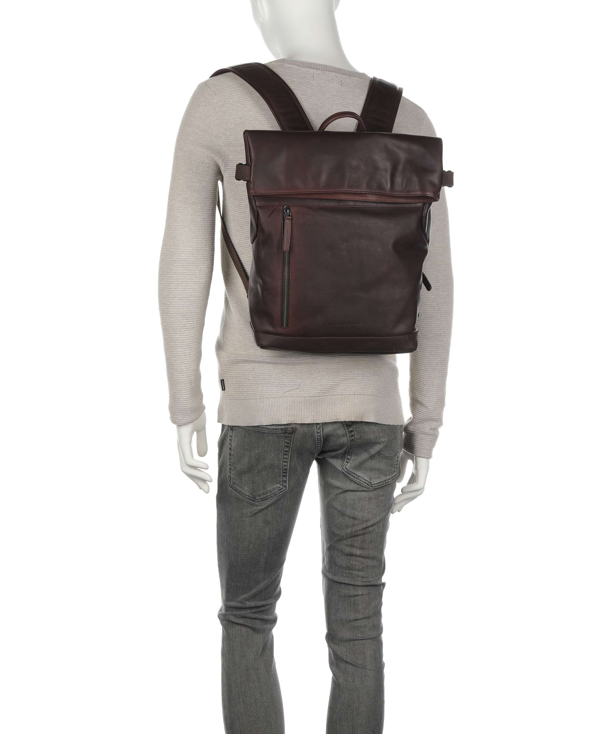 The Chesterfield Brand Cow Wax Pull Up Mazara Backpack brown - Image 4