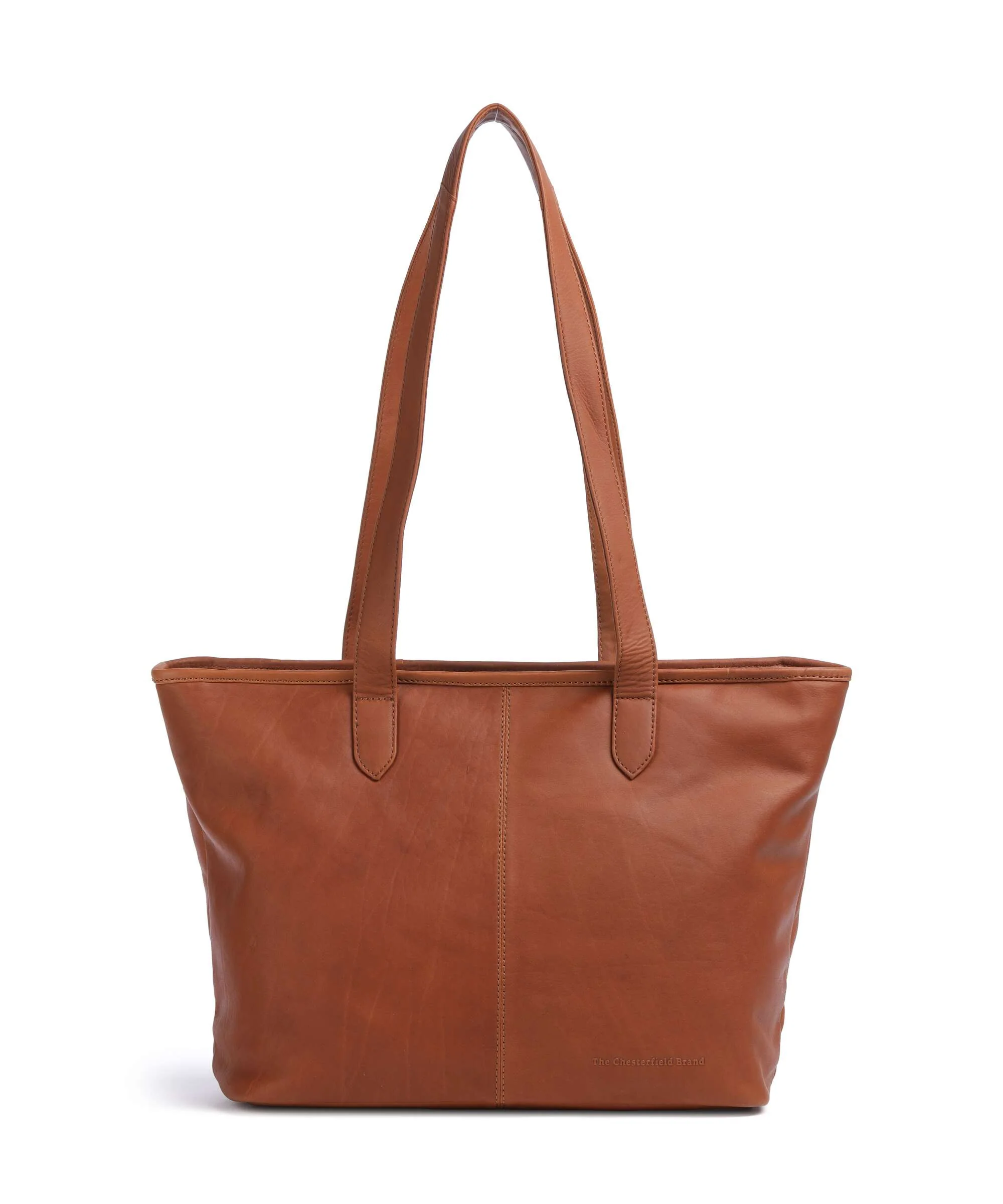 The Chesterfield Brand Cow Wax Pull Up Monza Tote bag cognac