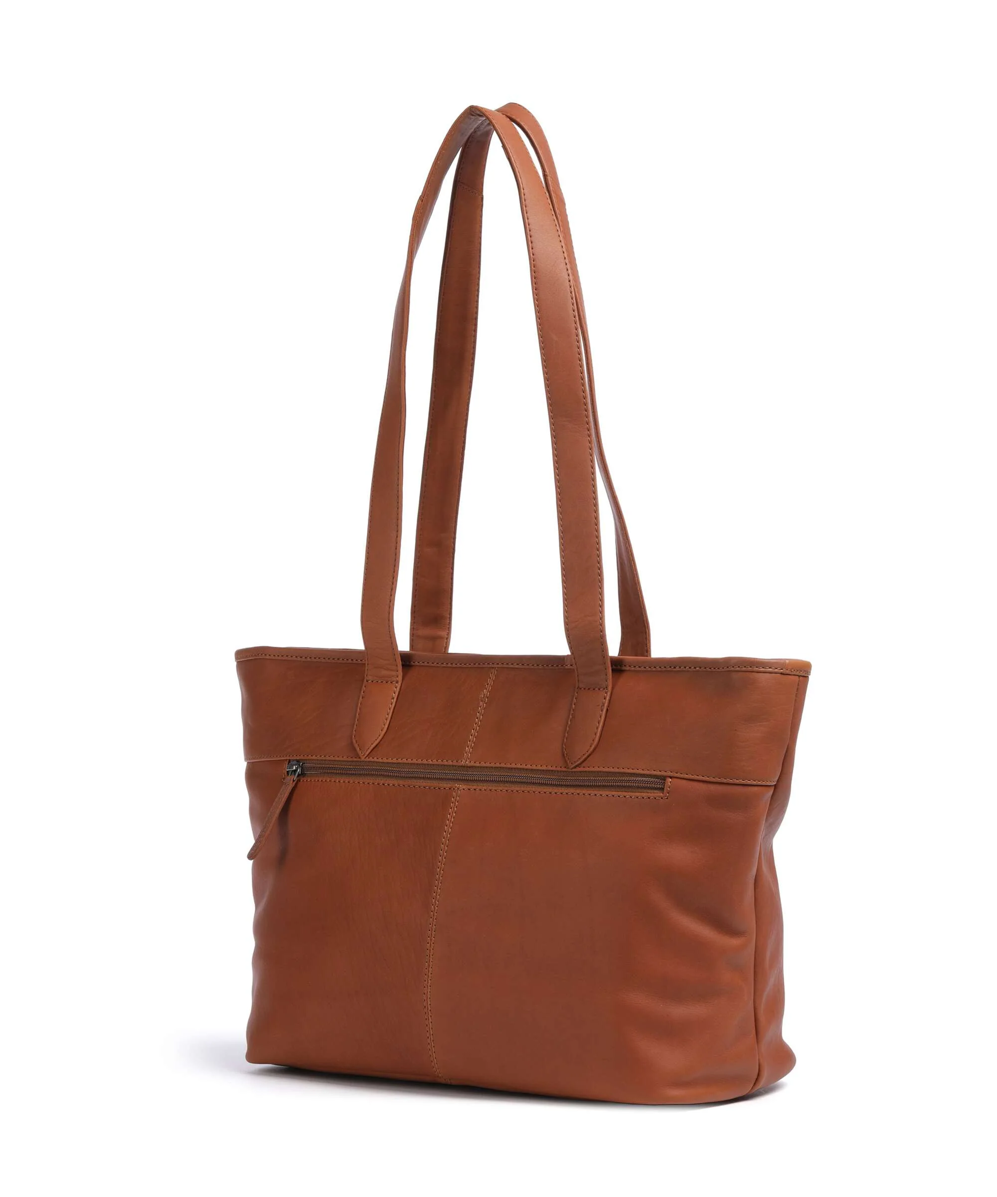 The Chesterfield Brand Cow Wax Pull Up Monza Tote bag cognac - Image 2