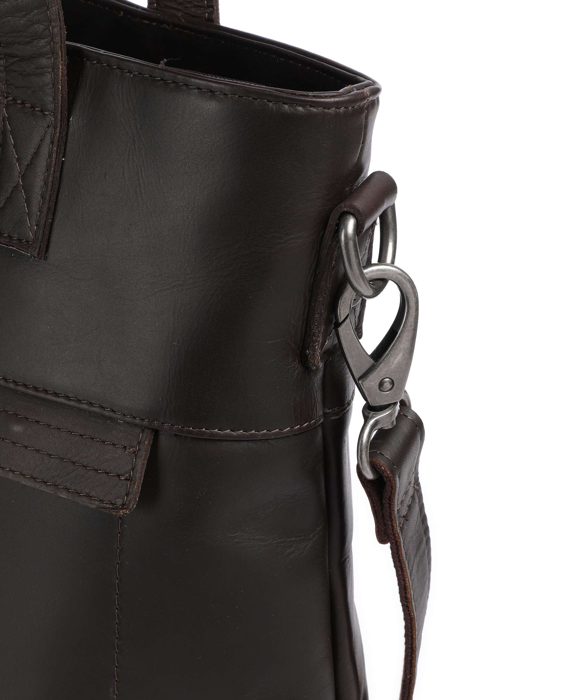The Chesterfield Brand Cow Wax Pull Up Nunavik Tote bag brown - Image 4