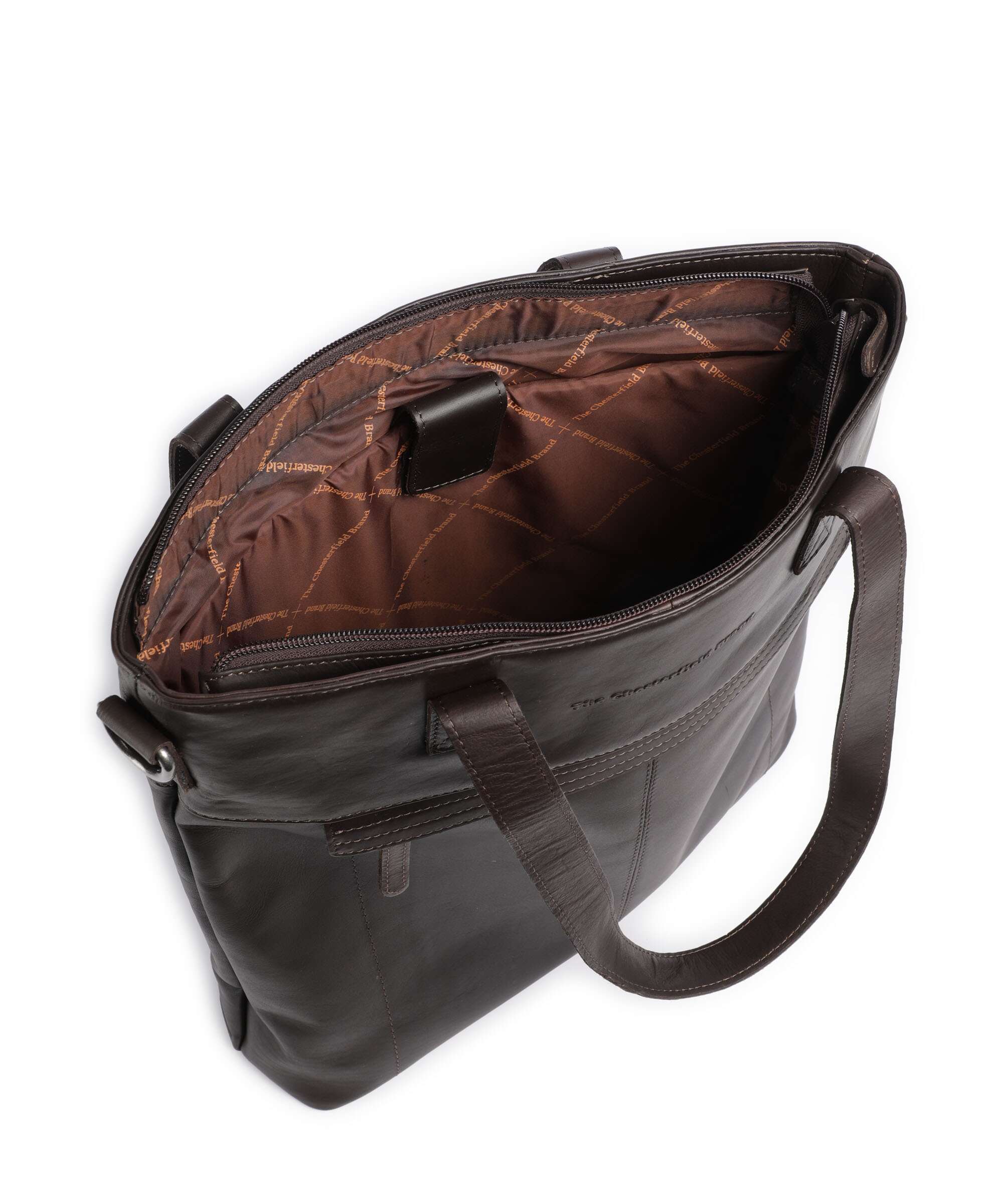 The Chesterfield Brand Cow Wax Pull Up Nunavik Tote bag brown - Image 6