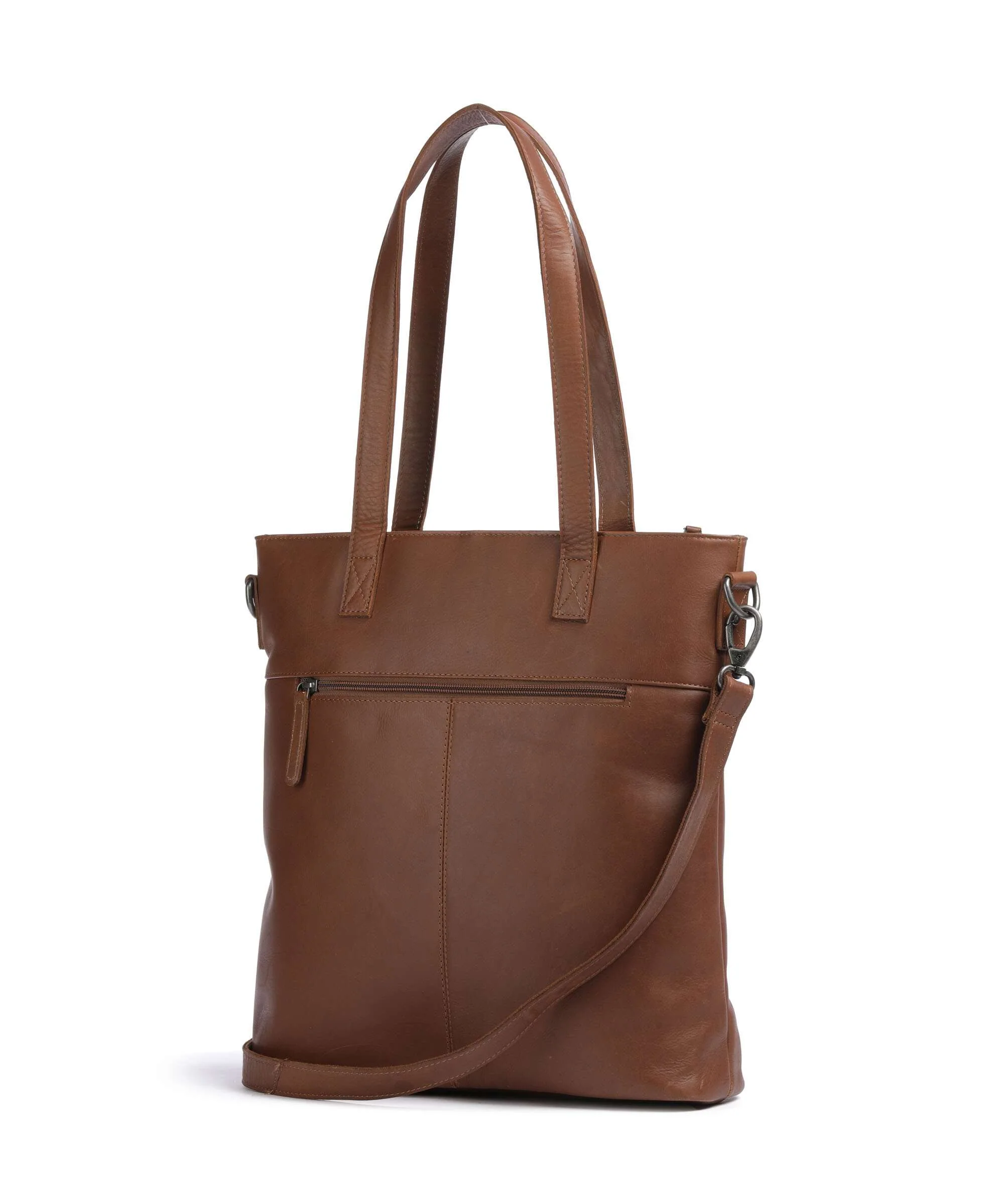 The Chesterfield Brand Cow Wax Pull Up Nunavik Tote bag cognac - Image 2
