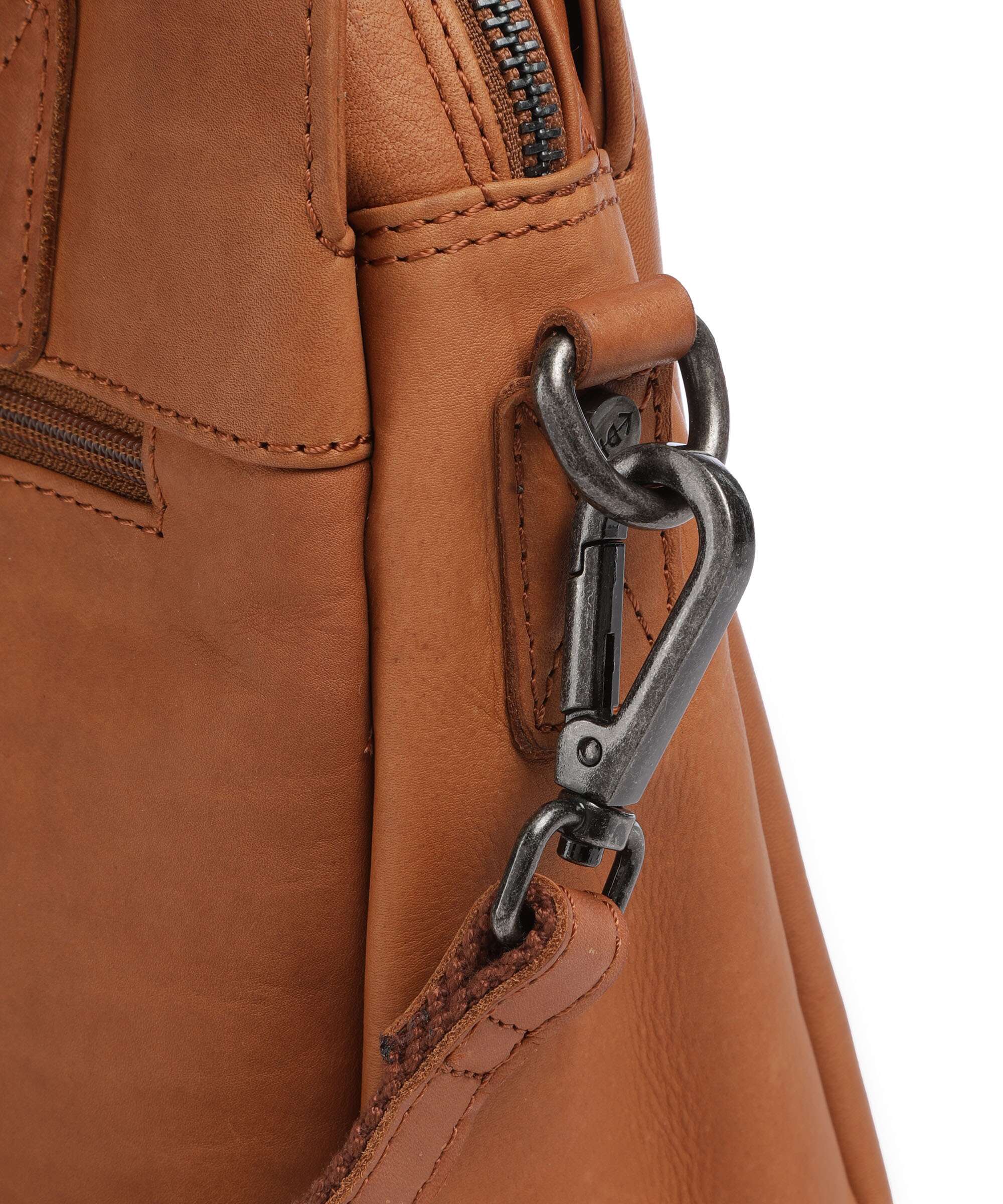 The Chesterfield Brand Cow Wax Pull Up Porlezza Shoulder bag cognac - Image 4