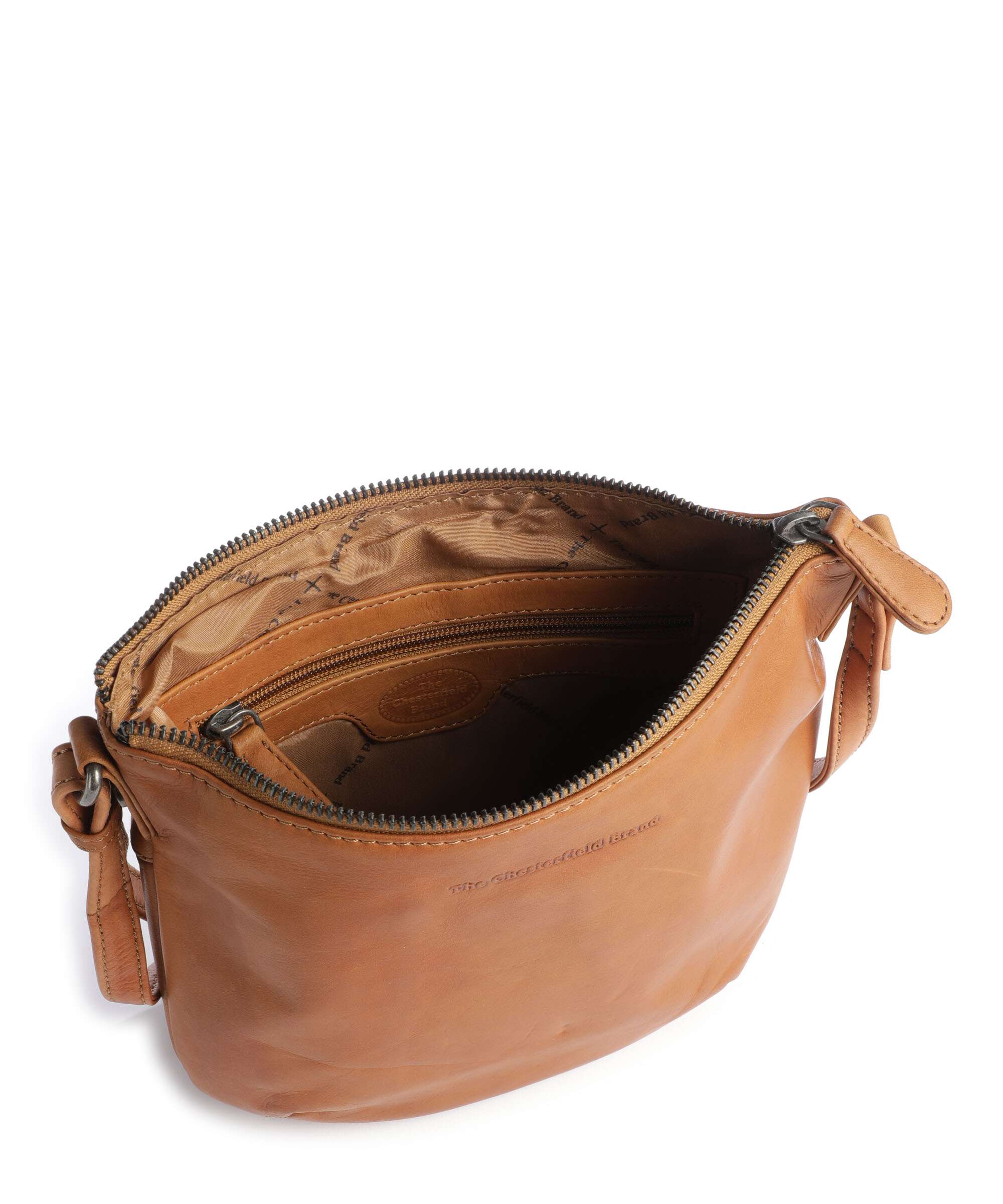 The Chesterfield Brand Cow Wax Pull Up Redding Crossbody bag cognac - Image 5