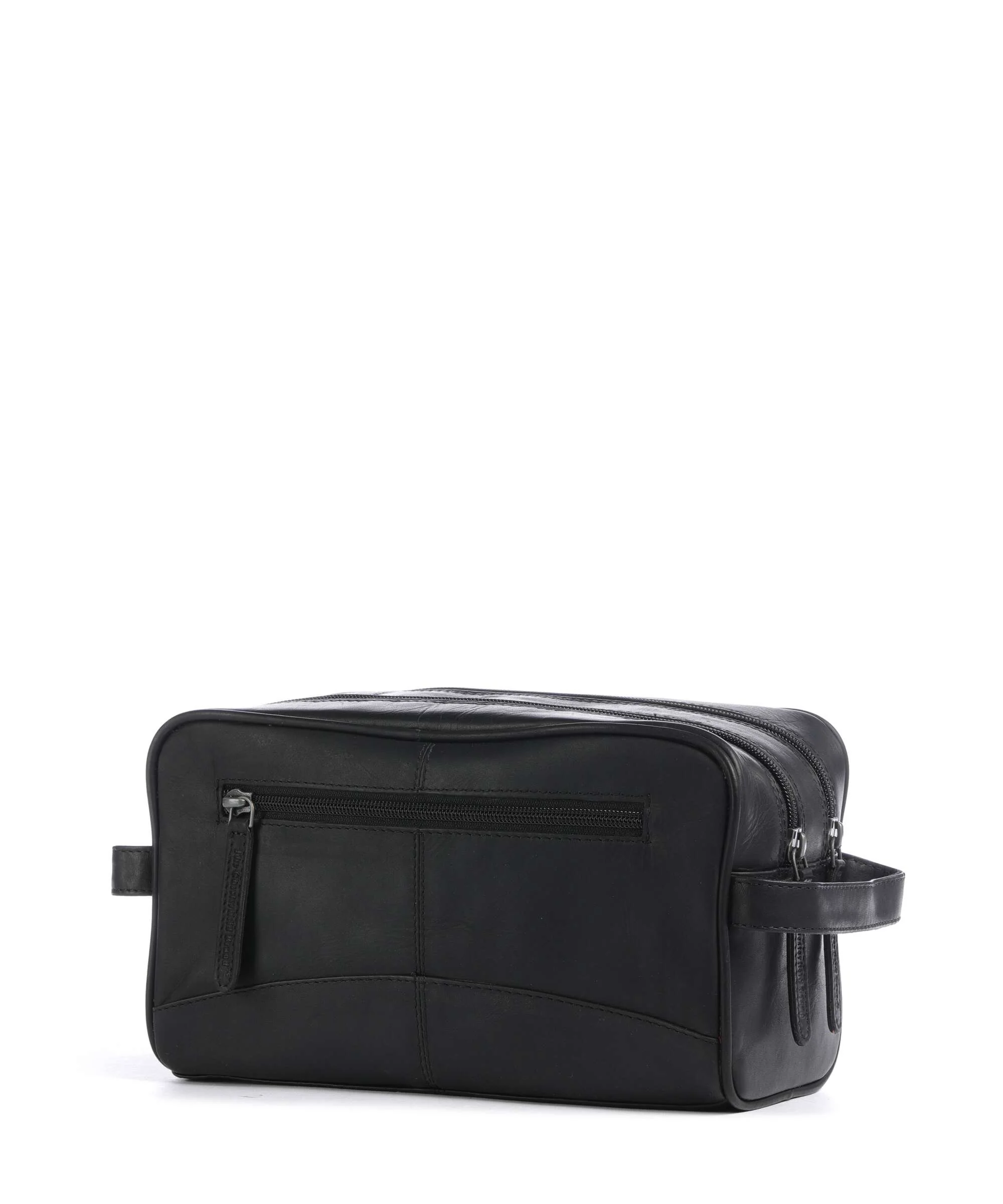 The Chesterfield Brand Cow Wax Pull Up Stacey Toiletry bag black - Image 2