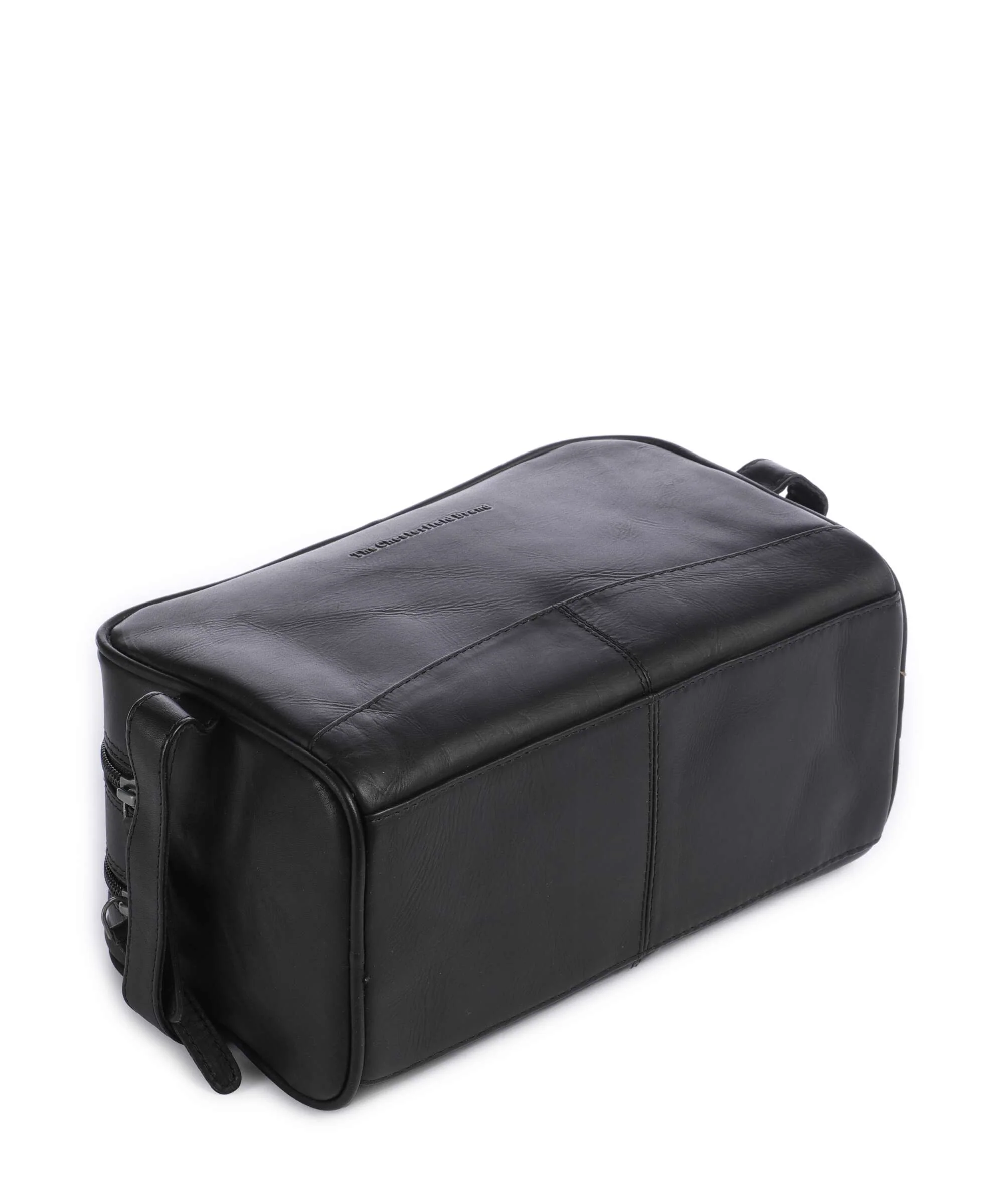The Chesterfield Brand Cow Wax Pull Up Stacey Toiletry bag black - Image 3