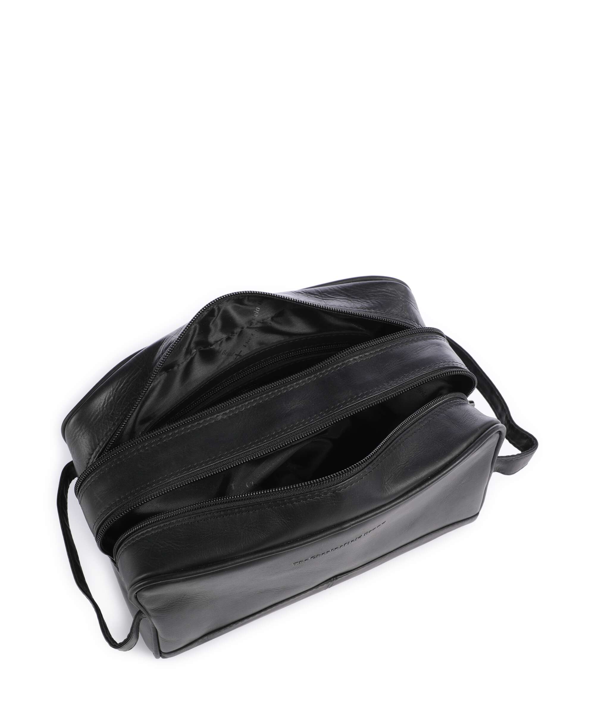 The Chesterfield Brand Cow Wax Pull Up Stacey Toiletry bag black - Image 4