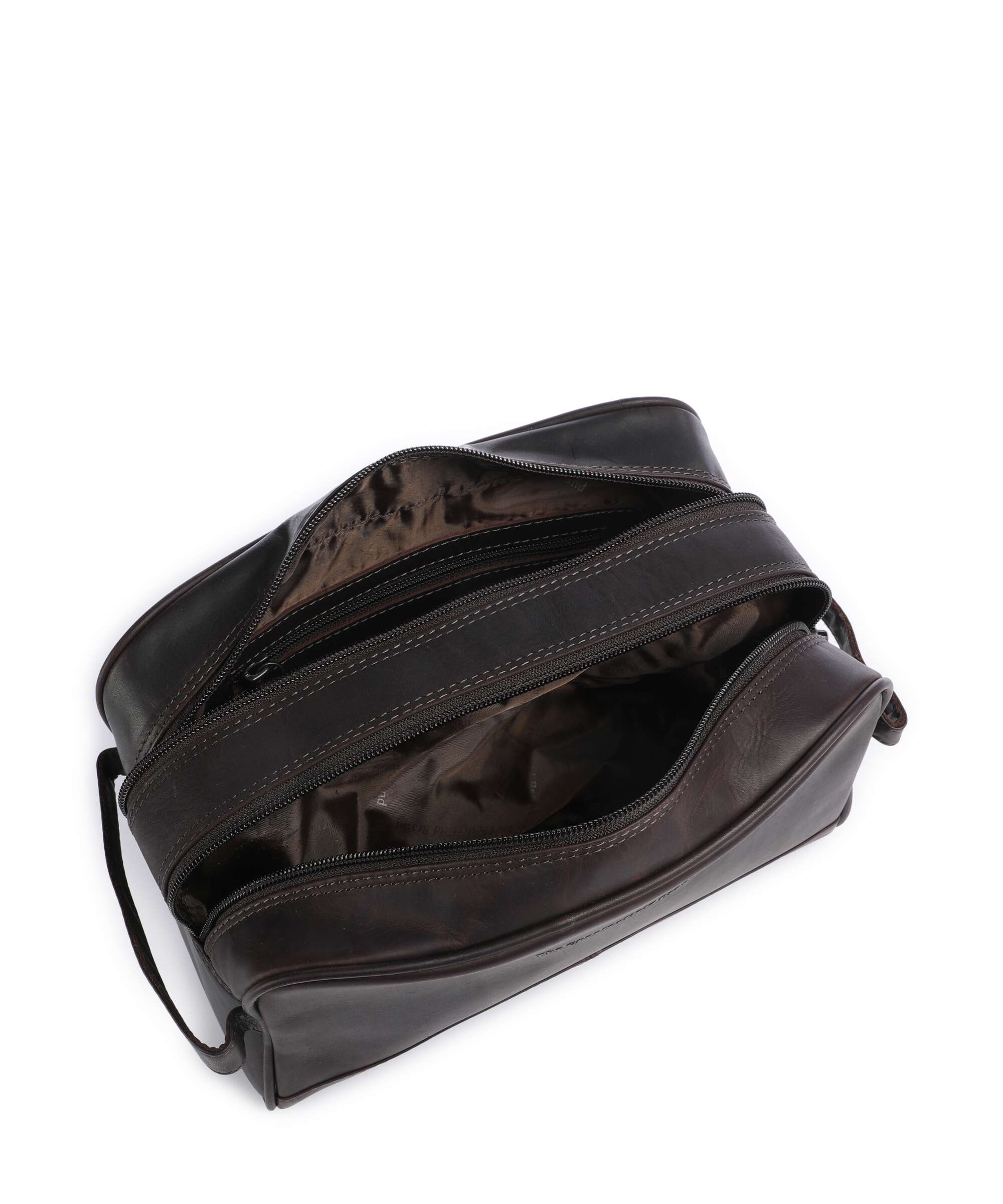 The Chesterfield Brand Cow Wax Pull Up Stacey Toiletry bag brown - Image 4