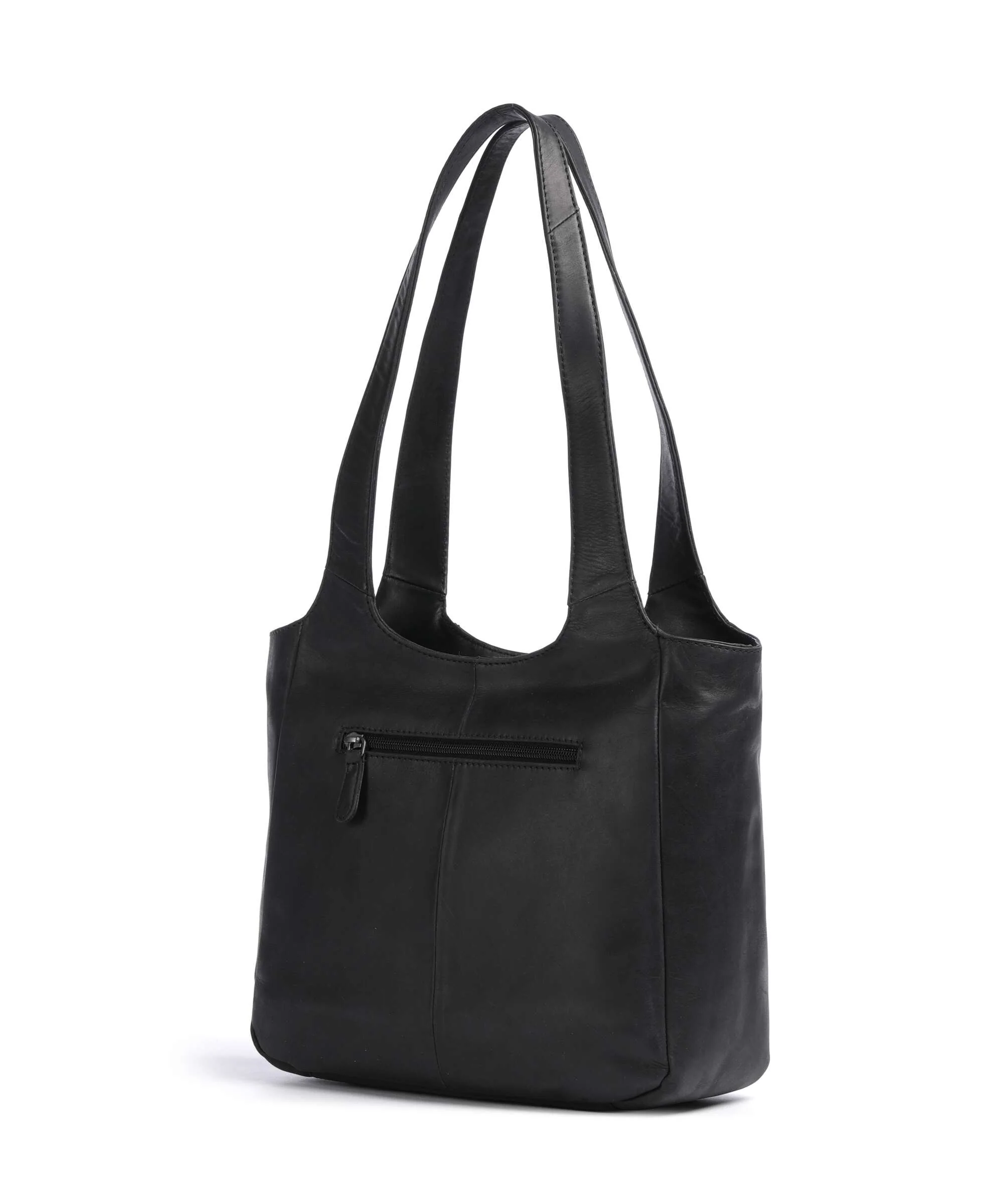 The Chesterfield Brand Cow Wax Pull Up Tofino Tote bag black - Image 2