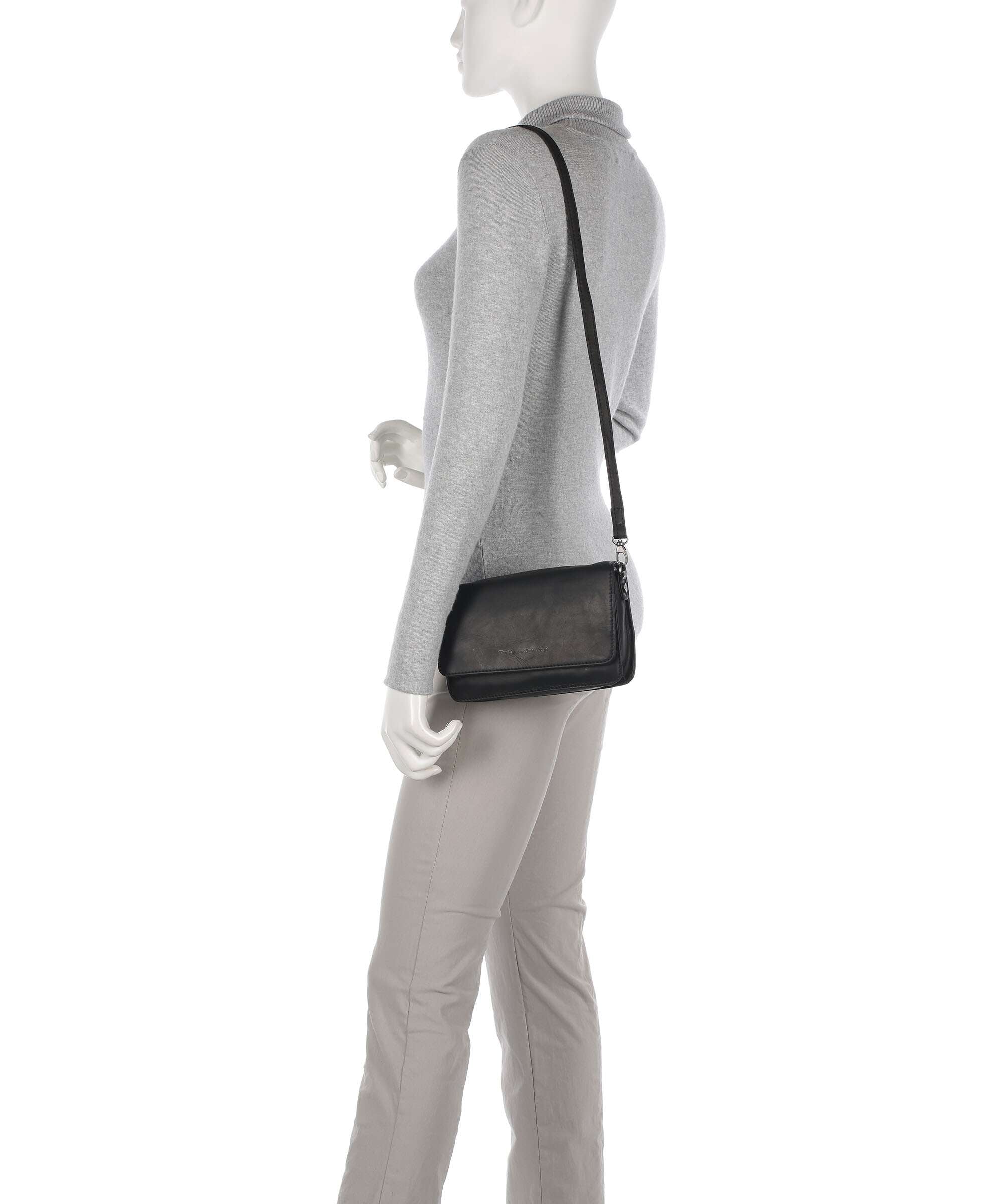 The Chesterfield Brand Cow Wax Pull Up Upsala Crossbody bag black - Image 3