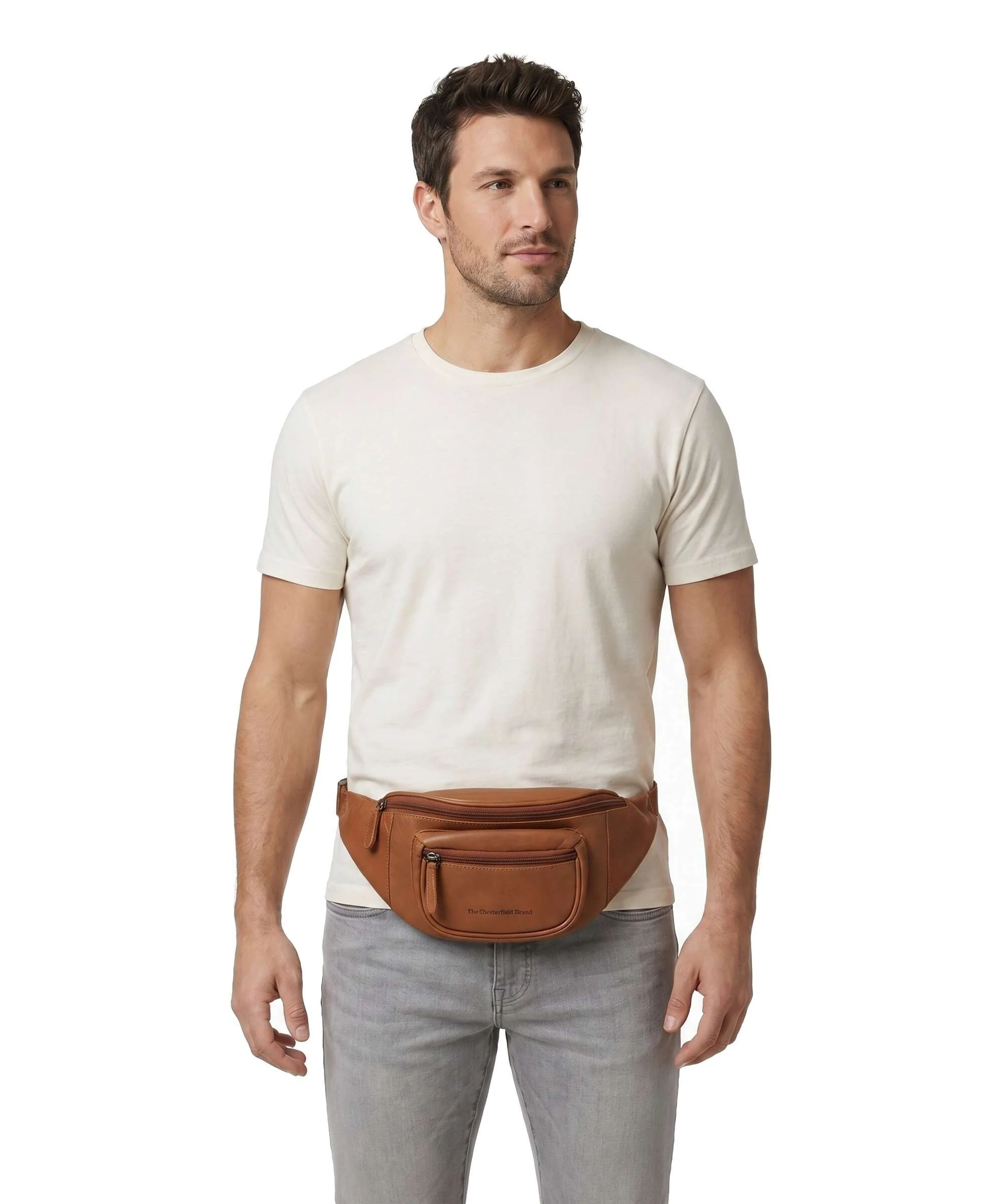 The Chesterfield Brand Cow Wax Pull Up Vernio Belt bag cognac - Image 4