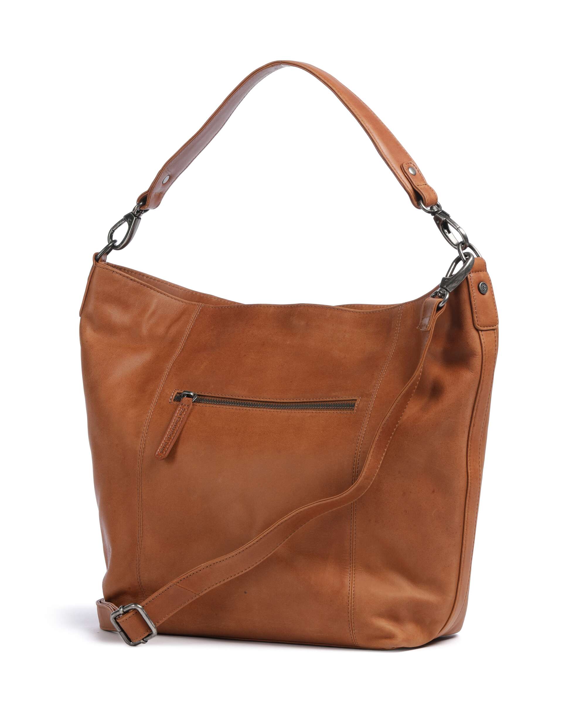 The Chesterfield Brand Cow Wax Pull Up Zira Hobo bag cognac - Image 2